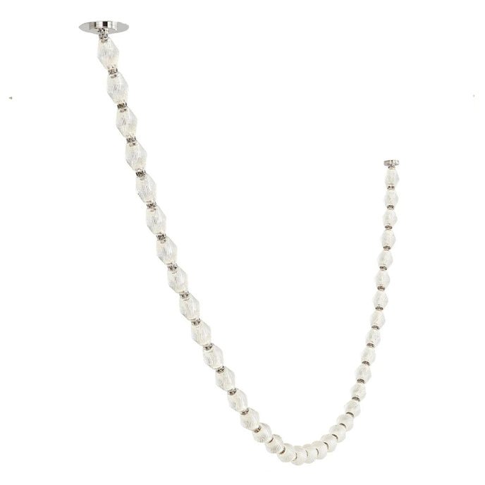 Pearlene Beaded Metal Chandelier - Blowlighting
