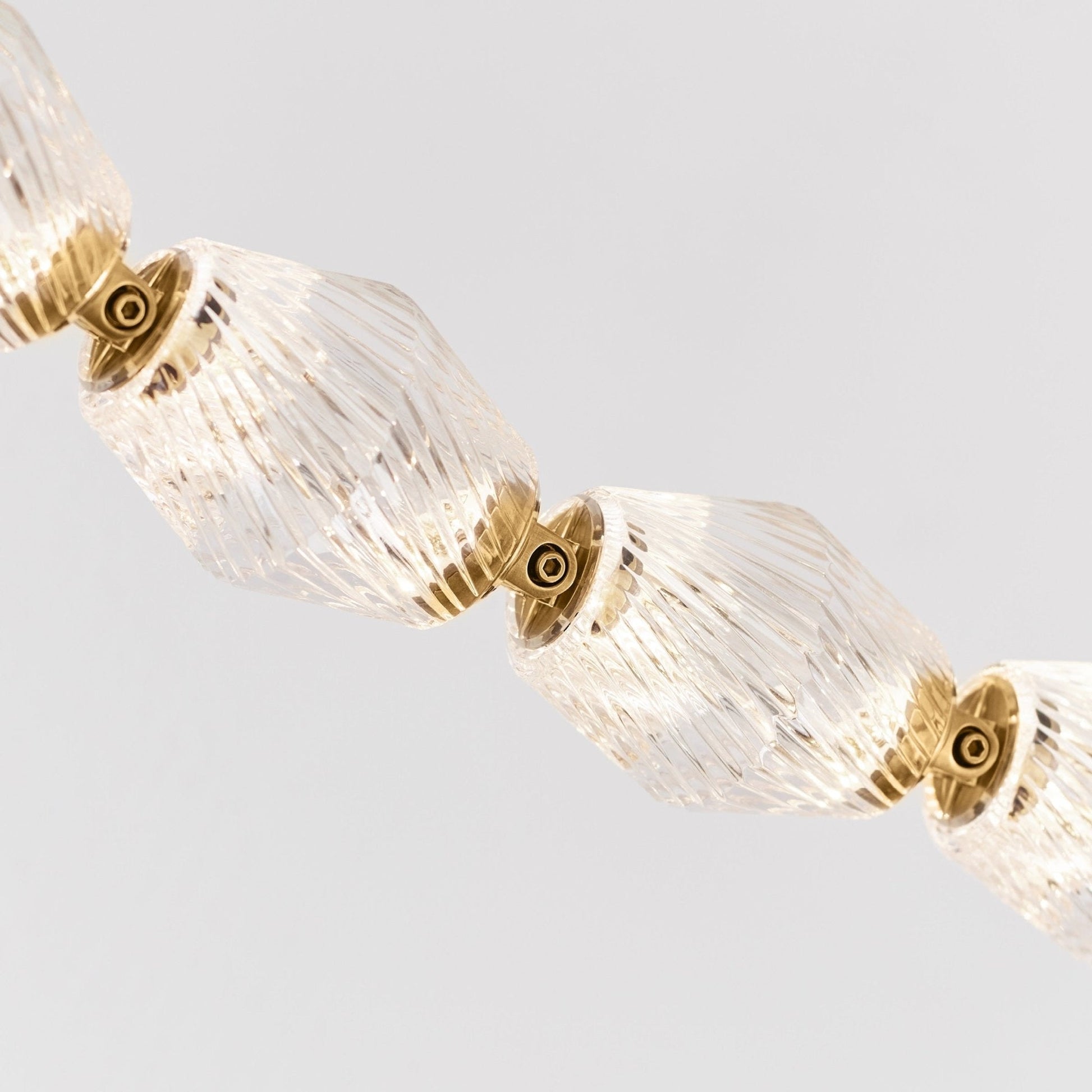 Pearlene Beaded Metal Chandelier - Blowlighting