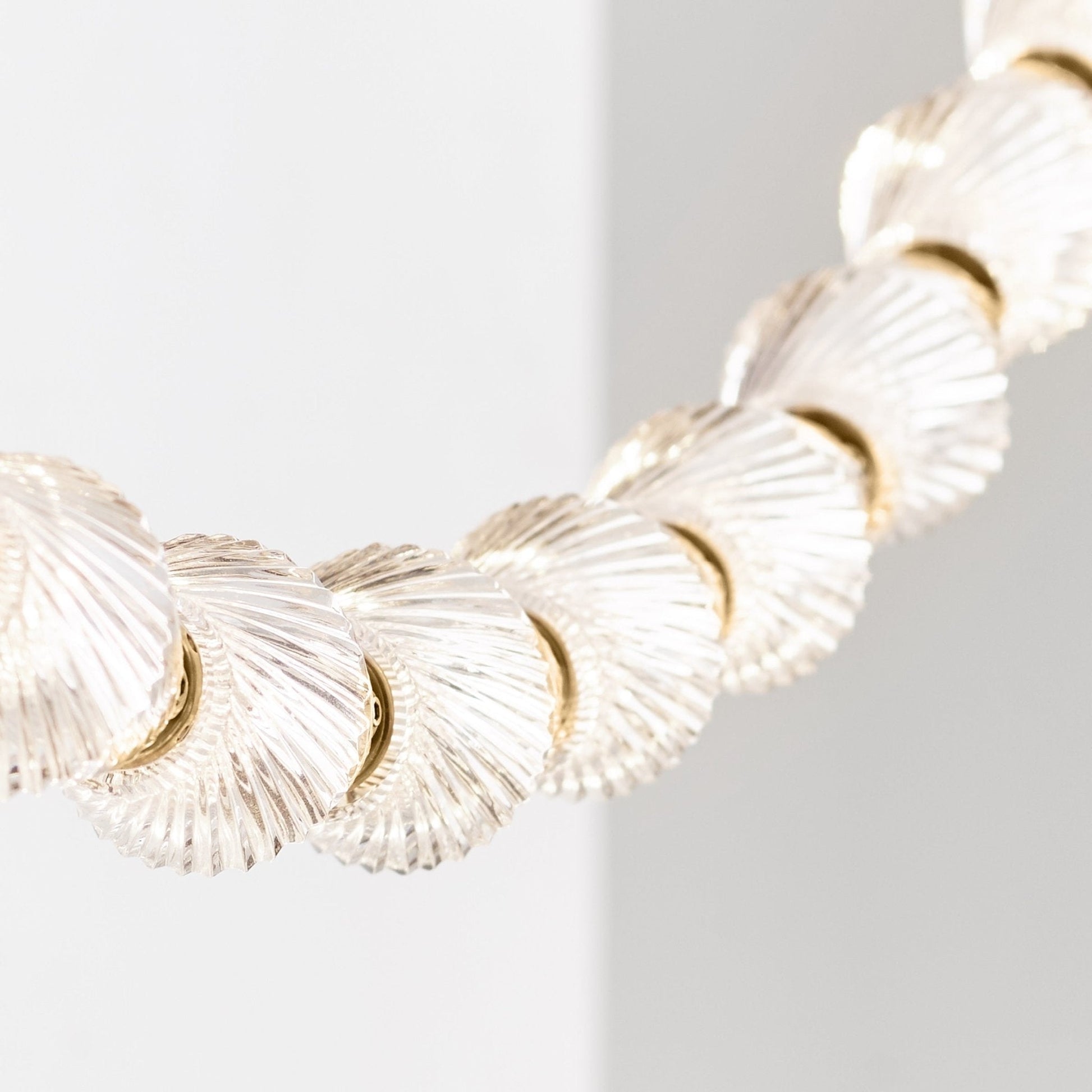 Pearlene Beaded Metal Chandelier - Blowlighting