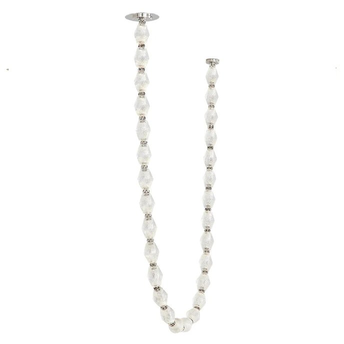 Pearlene Beaded Metal Chandelier - Blowlighting