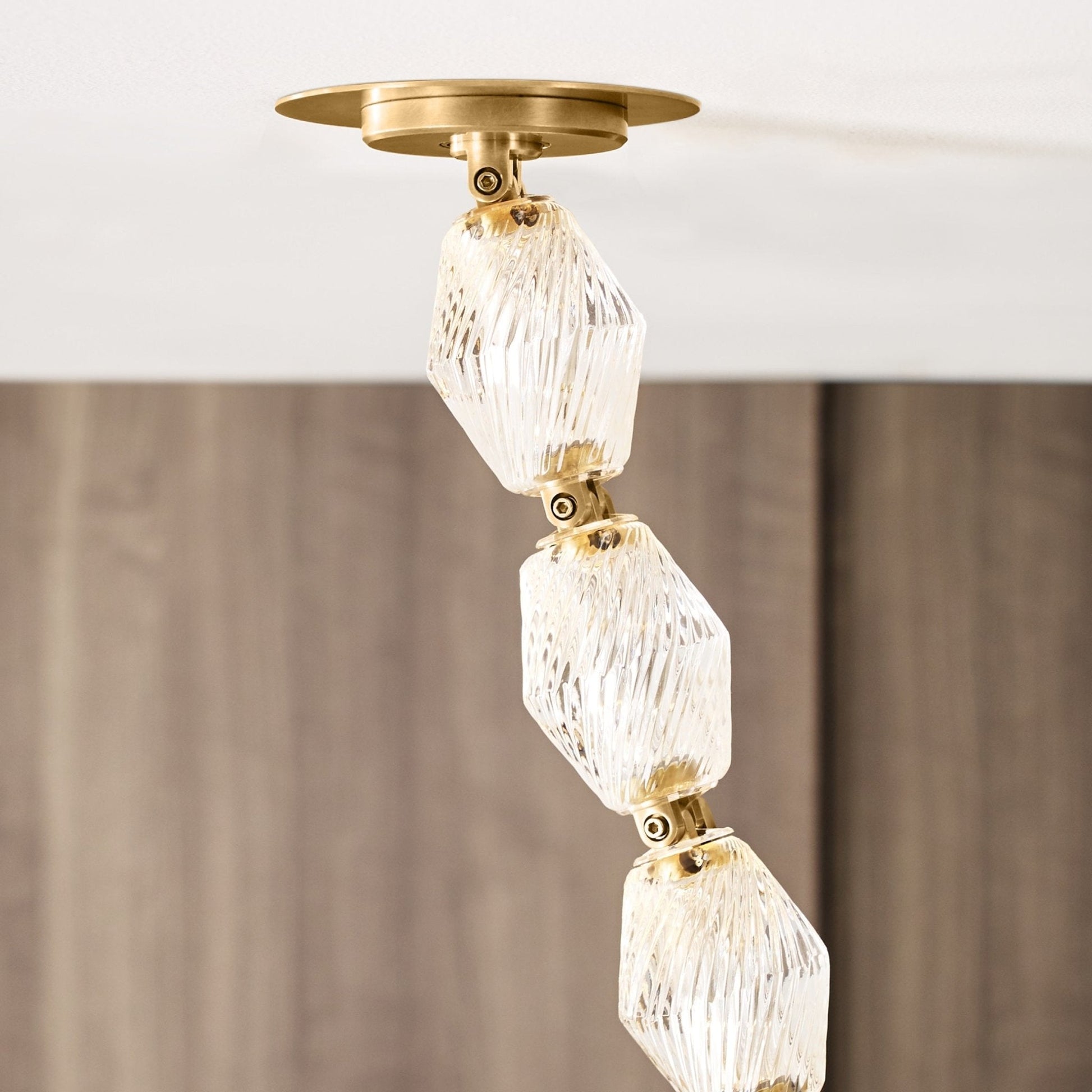 Pearlene Beaded Metal Chandelier - Blowlighting