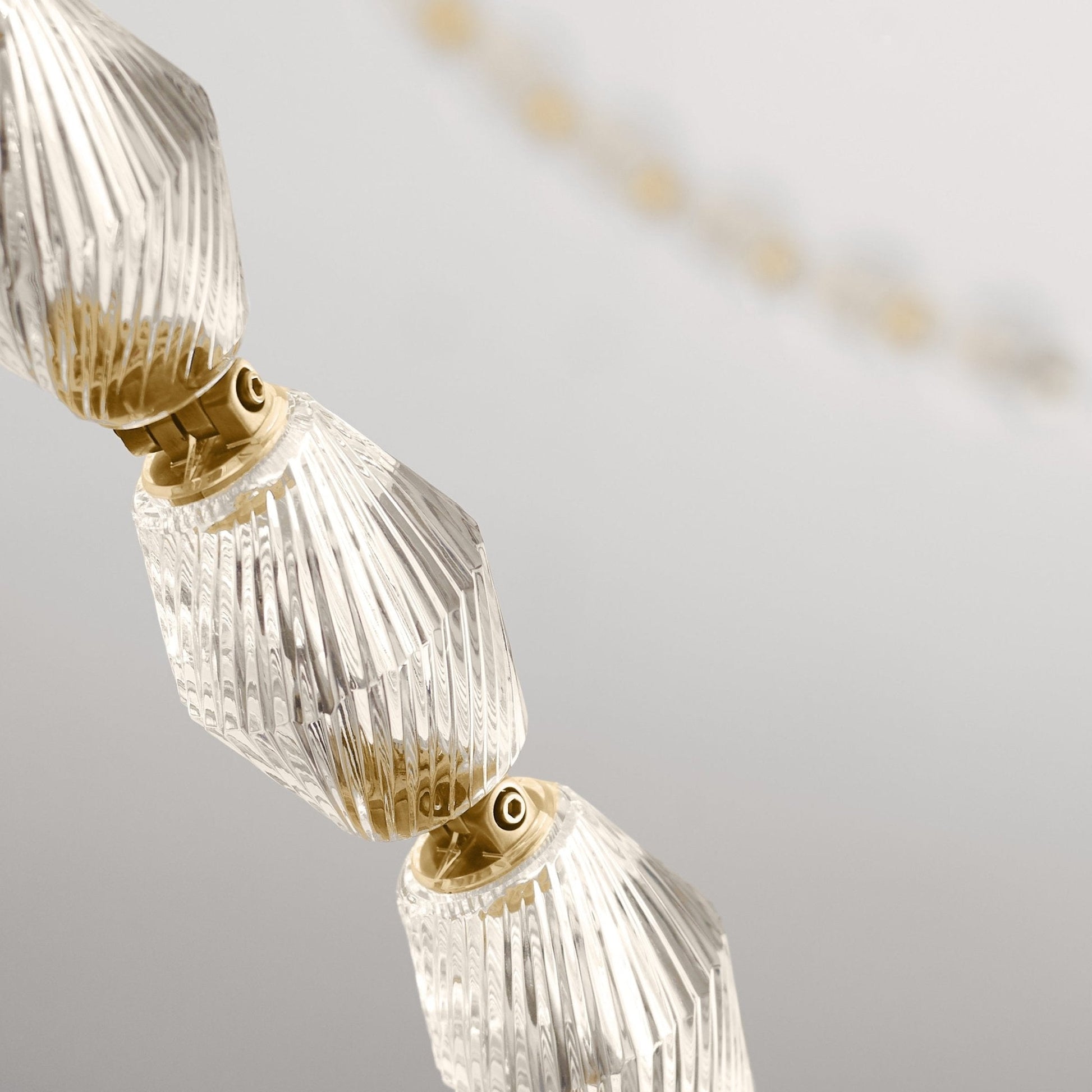 Pearlene Beaded Metal Chandelier - Blowlighting