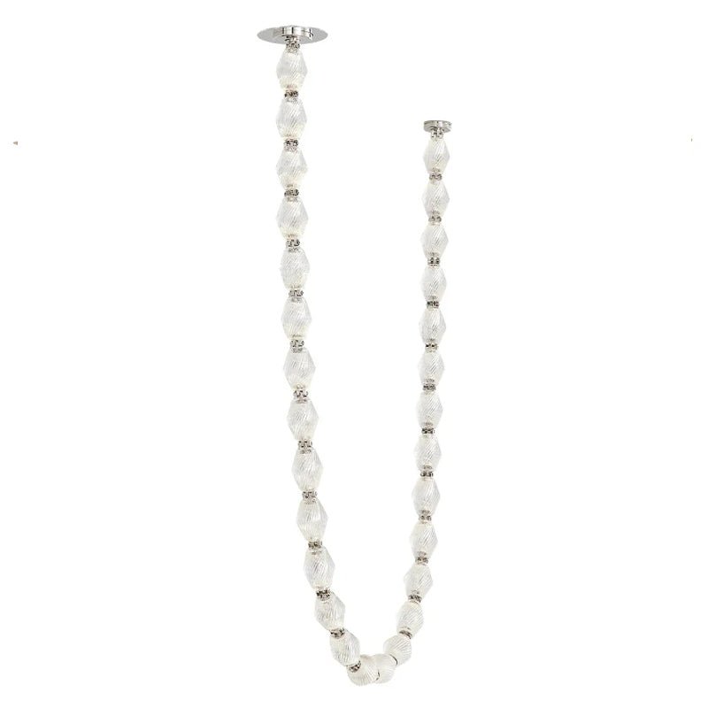 Pearlene Beaded Metal Chandelier - Blowlighting