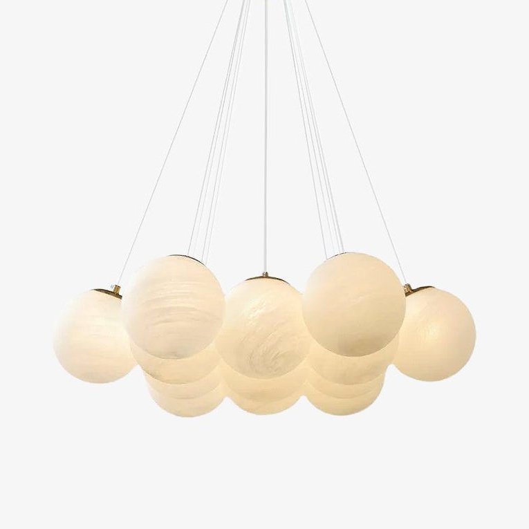 Glass Cluster Chandelier - Blowlighting