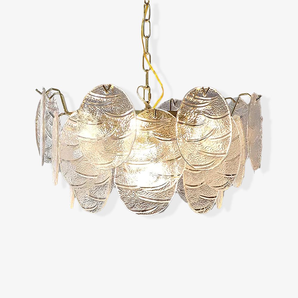 Glass Disc Chandelier - Blowlighting