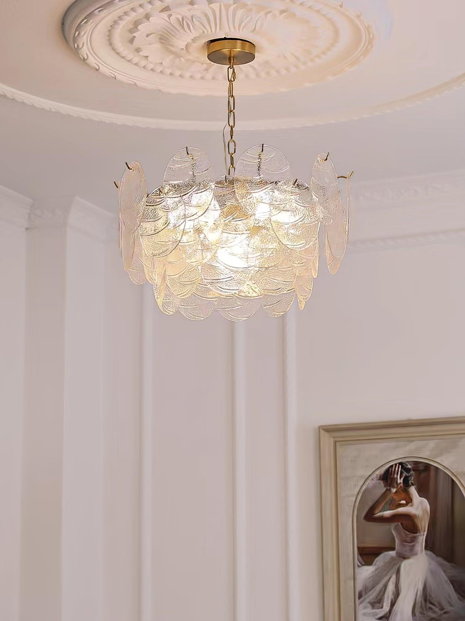 Glass Disc Chandelier - Blowlighting