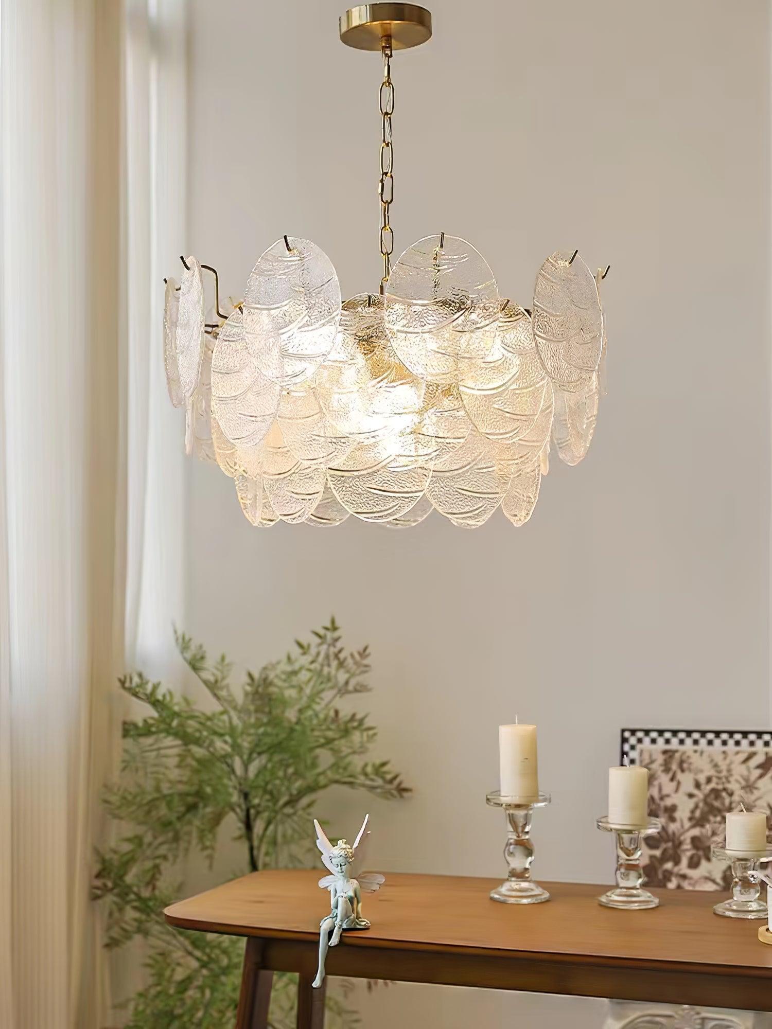 Glass Disc Chandelier - Blowlighting
