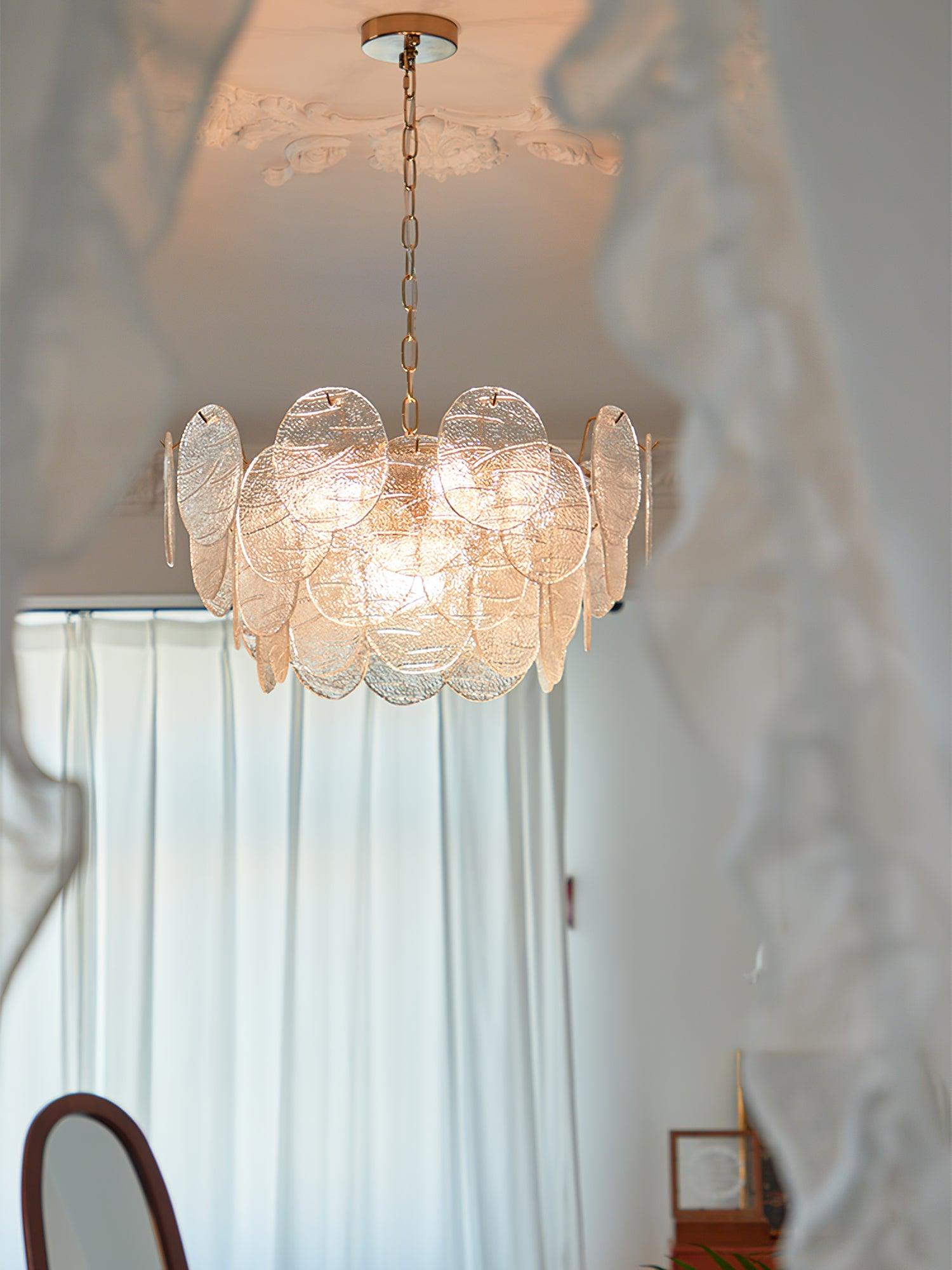 Glass Disc Chandelier - Blowlighting