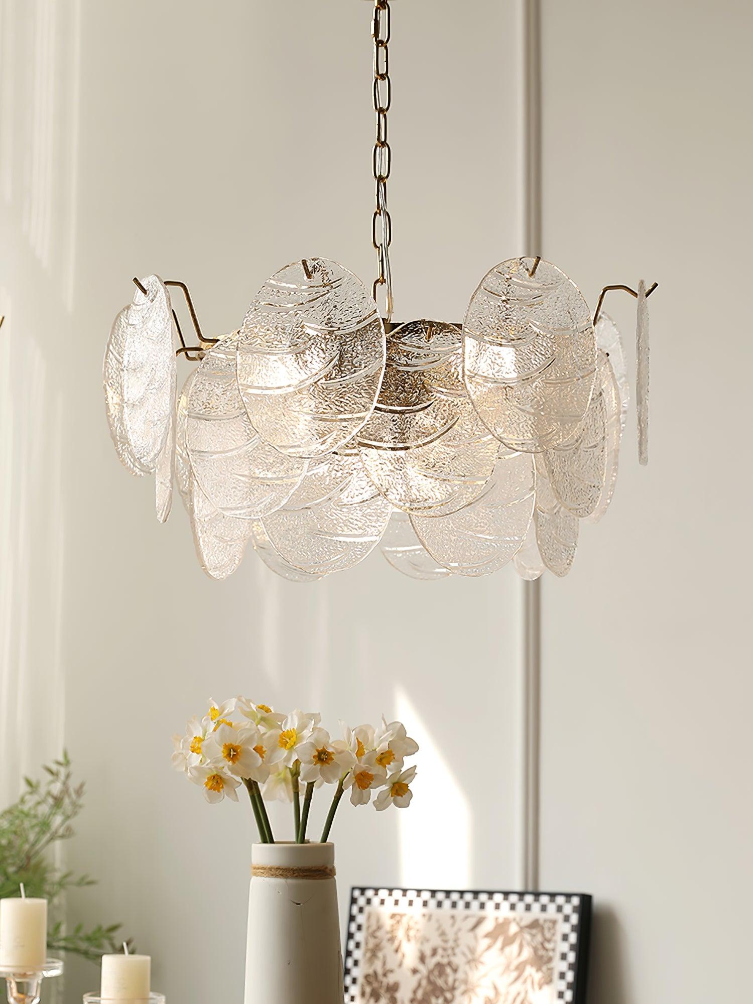 Glass Disc Chandelier - Blowlighting