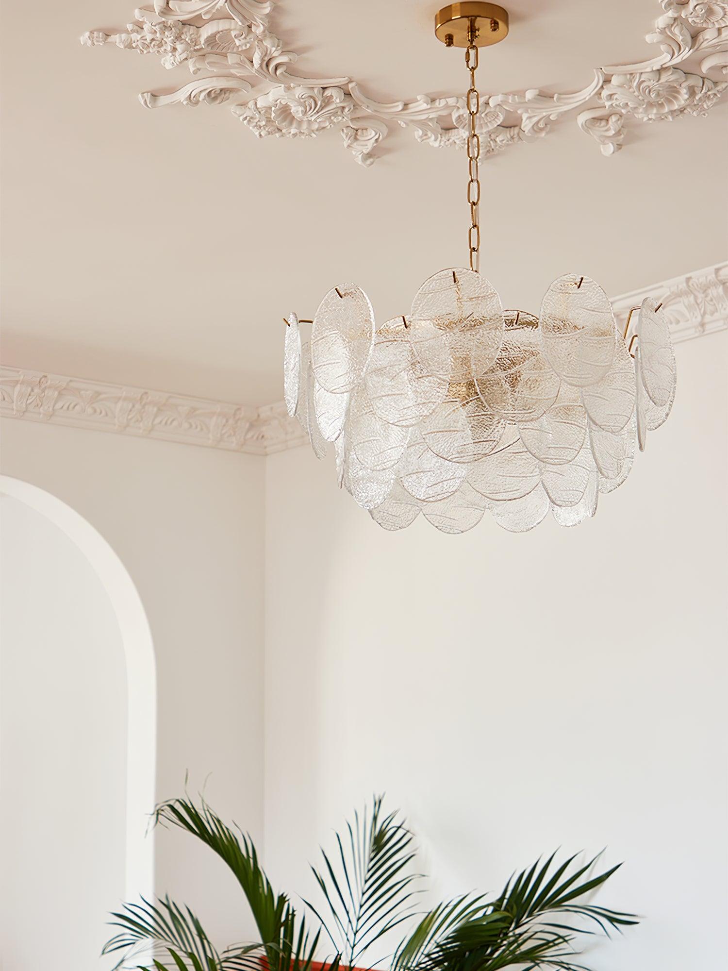 Glass Disc Chandelier - Blowlighting