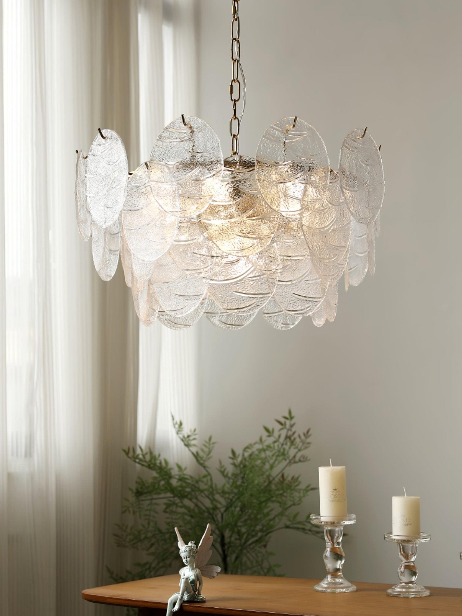 Glass Disc Chandelier - Blowlighting