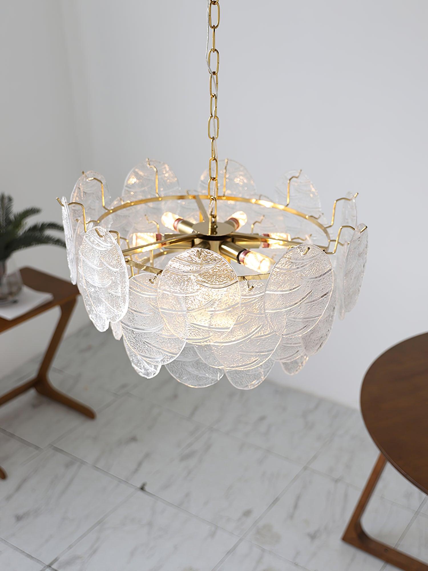 Glass Disc Chandelier - Blowlighting