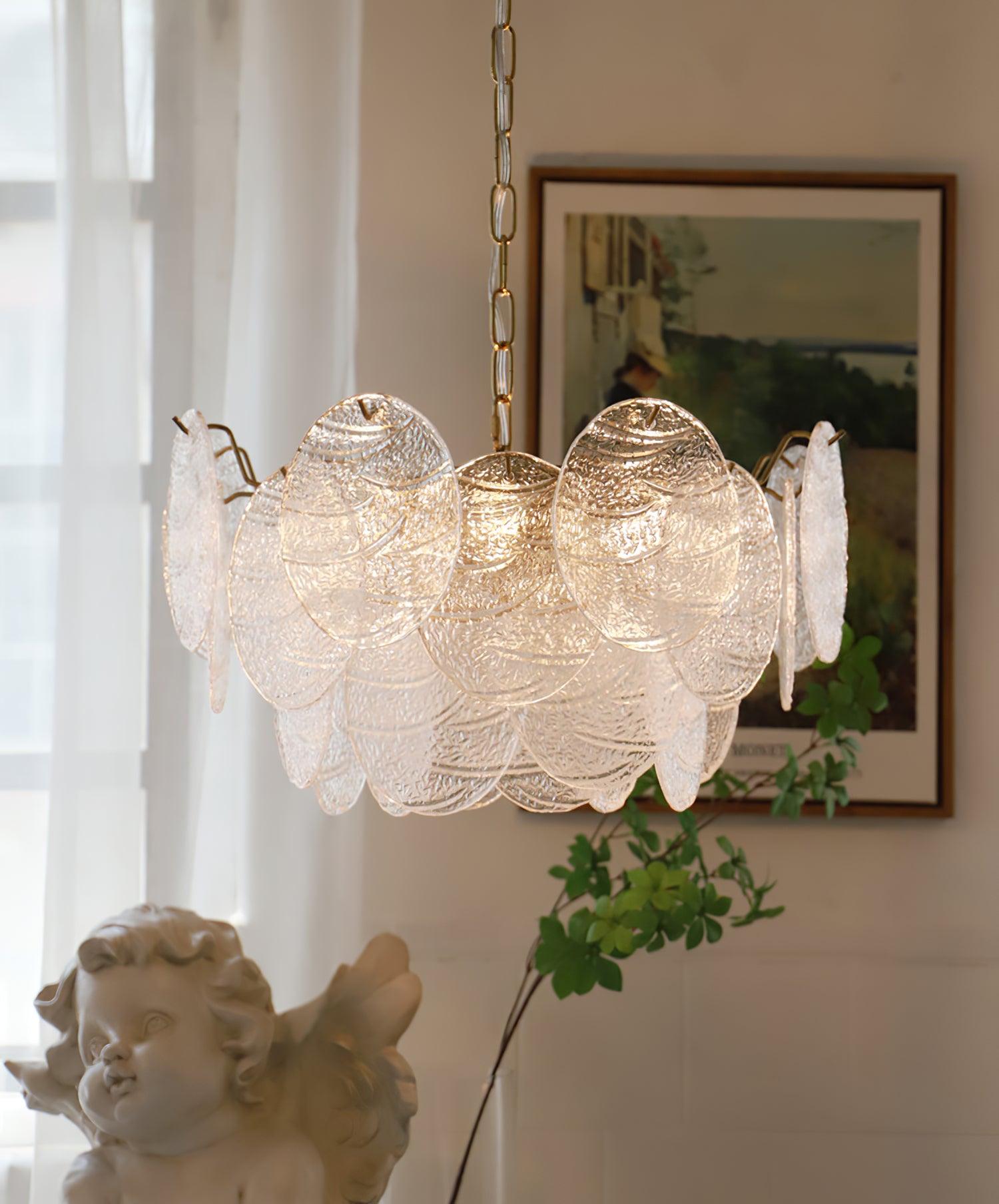 Glass Disc Chandelier - Blowlighting