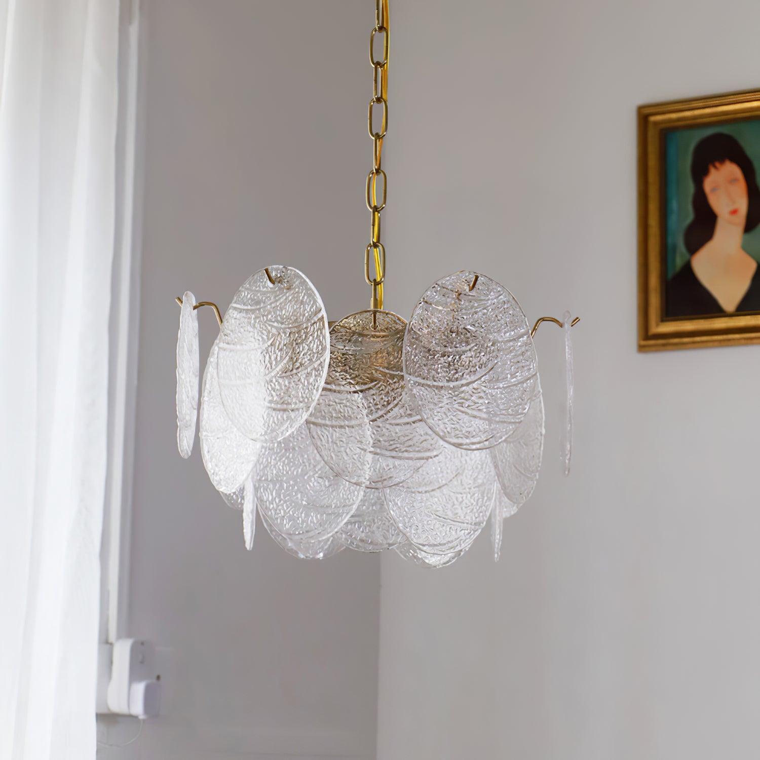 Glass Disc Chandelier - Blowlighting