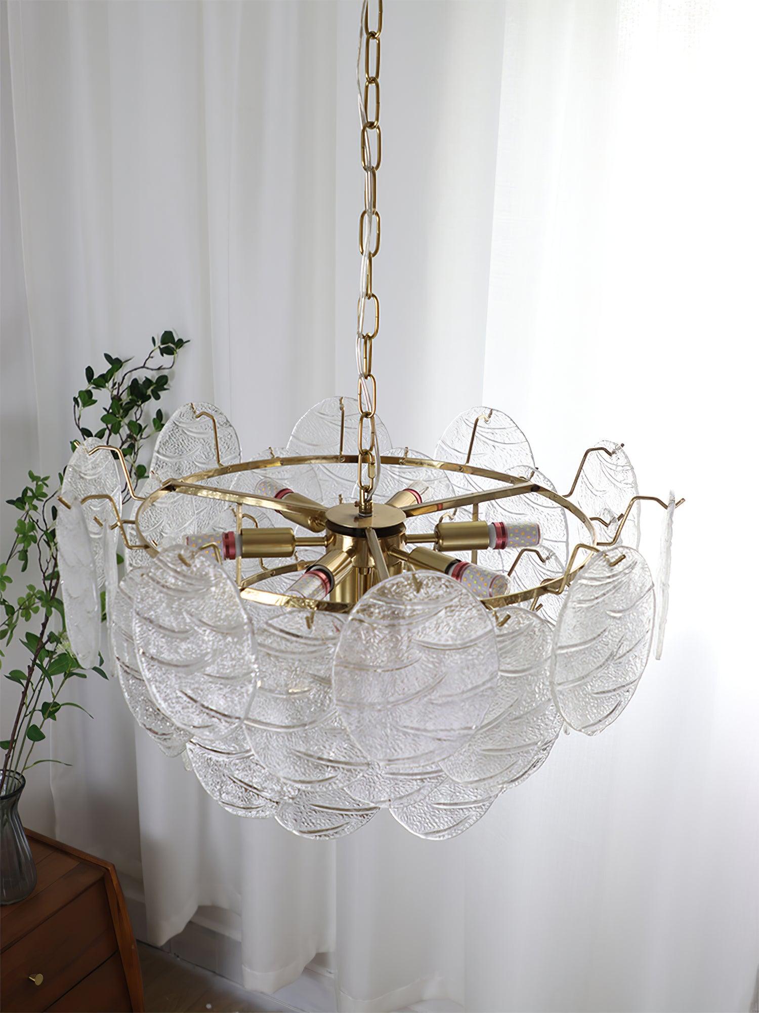 Glass Disc Chandelier - Blowlighting