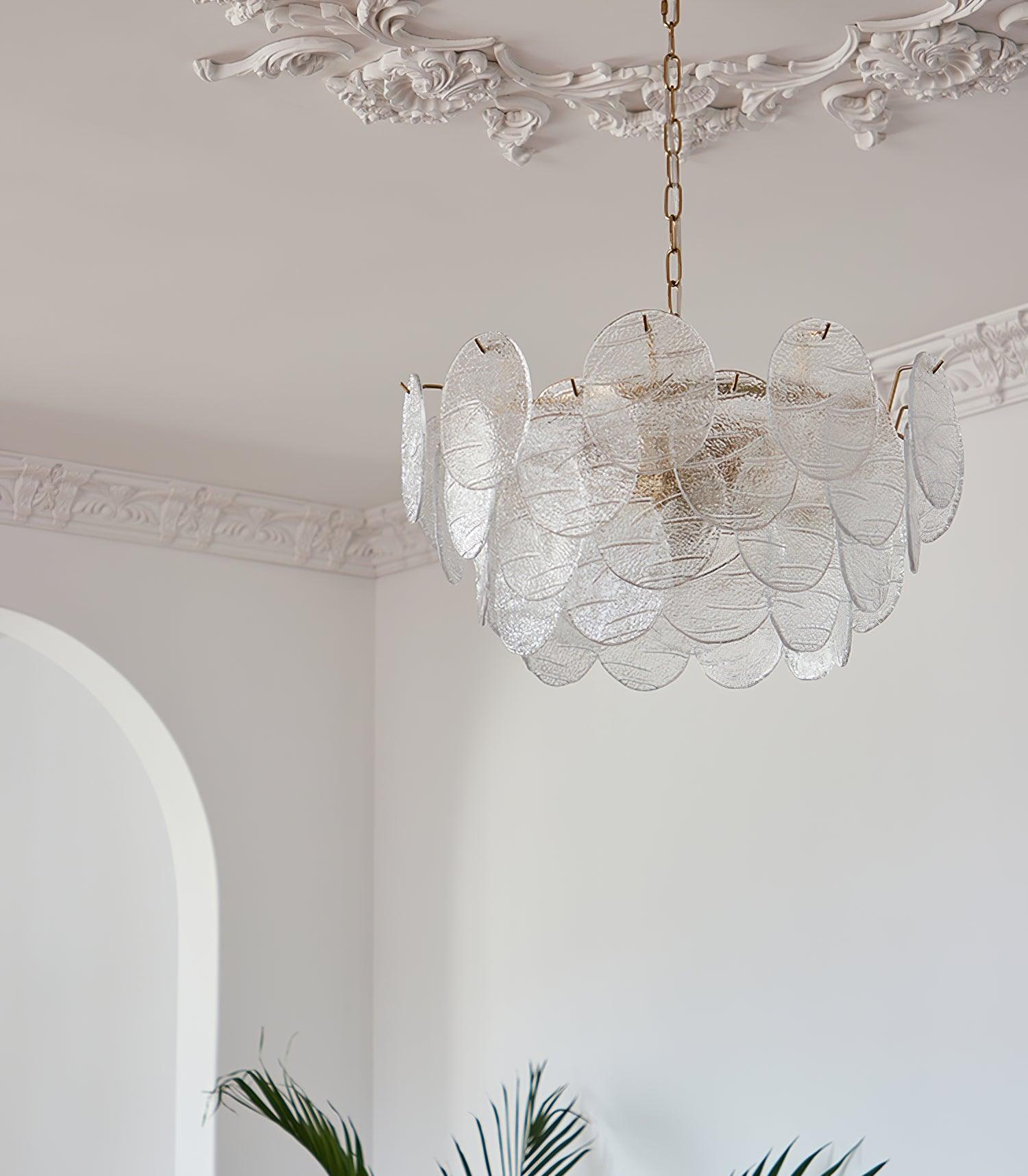 Glass Disc Chandelier - Blowlighting
