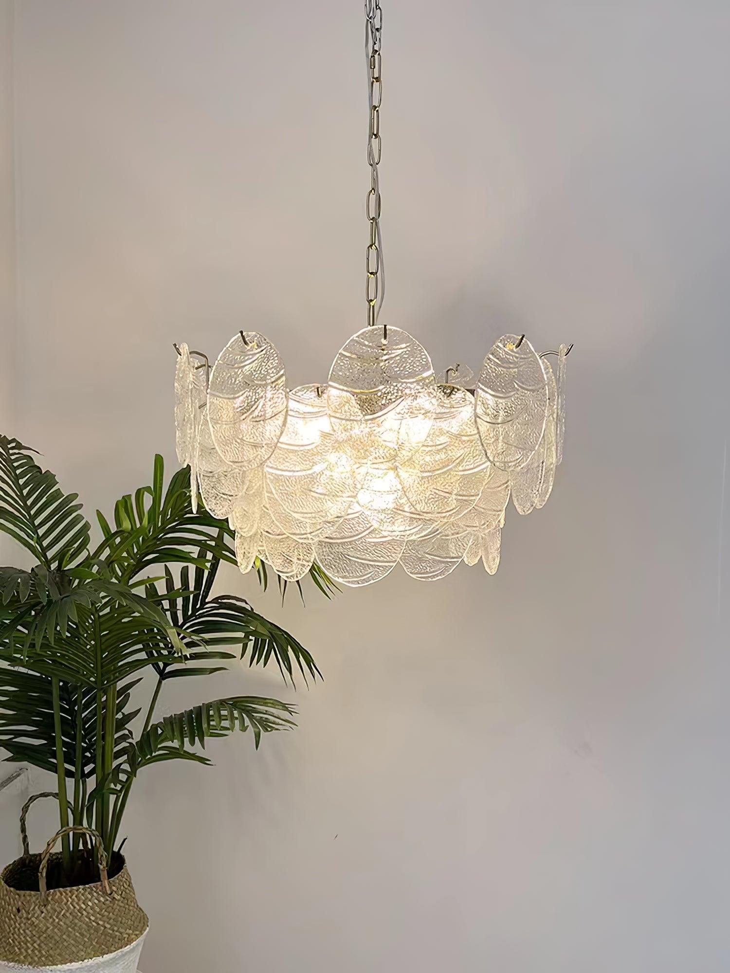 Glass Disc Chandelier - Blowlighting
