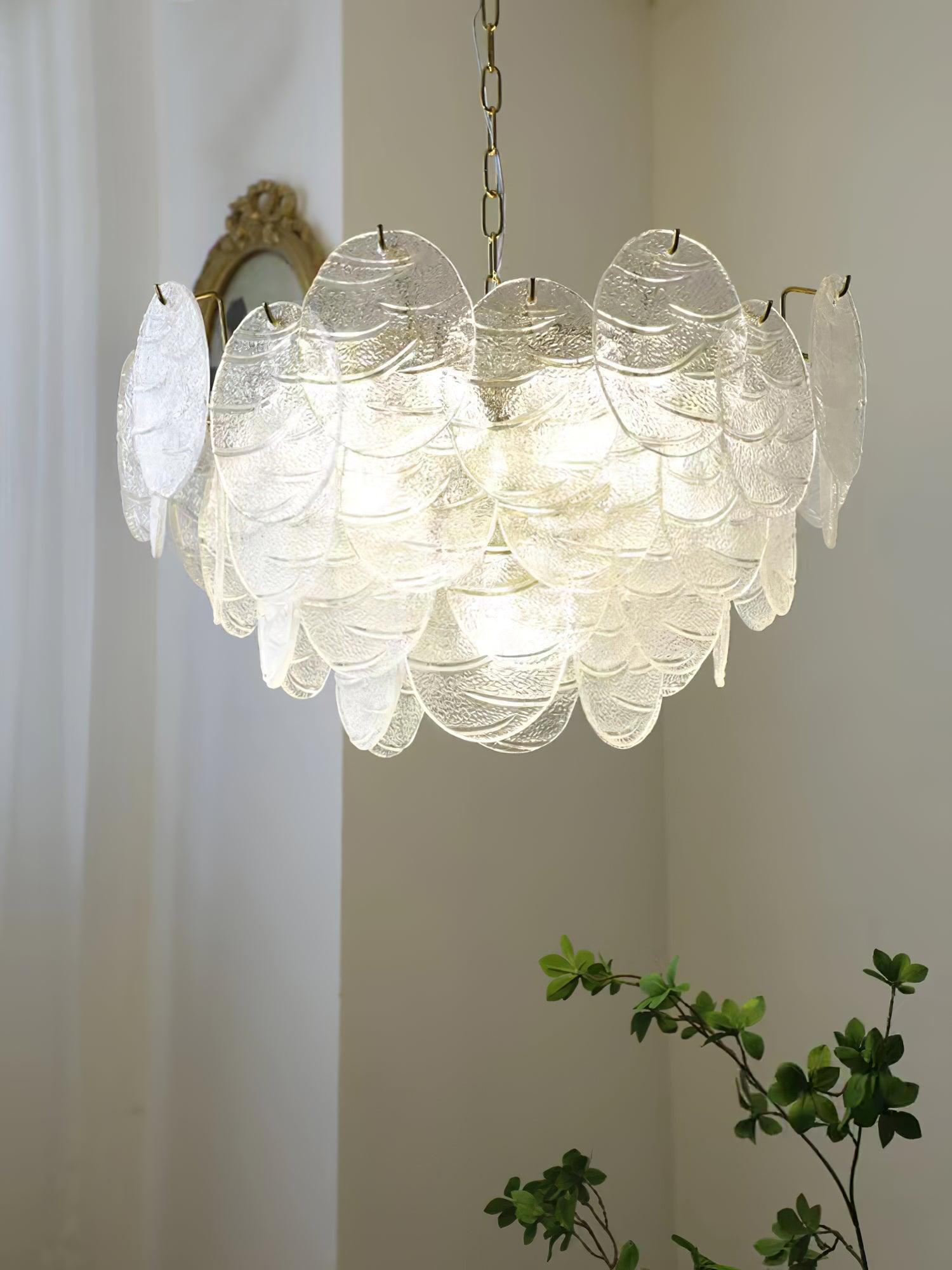 Glass Disc Chandelier - Blowlighting
