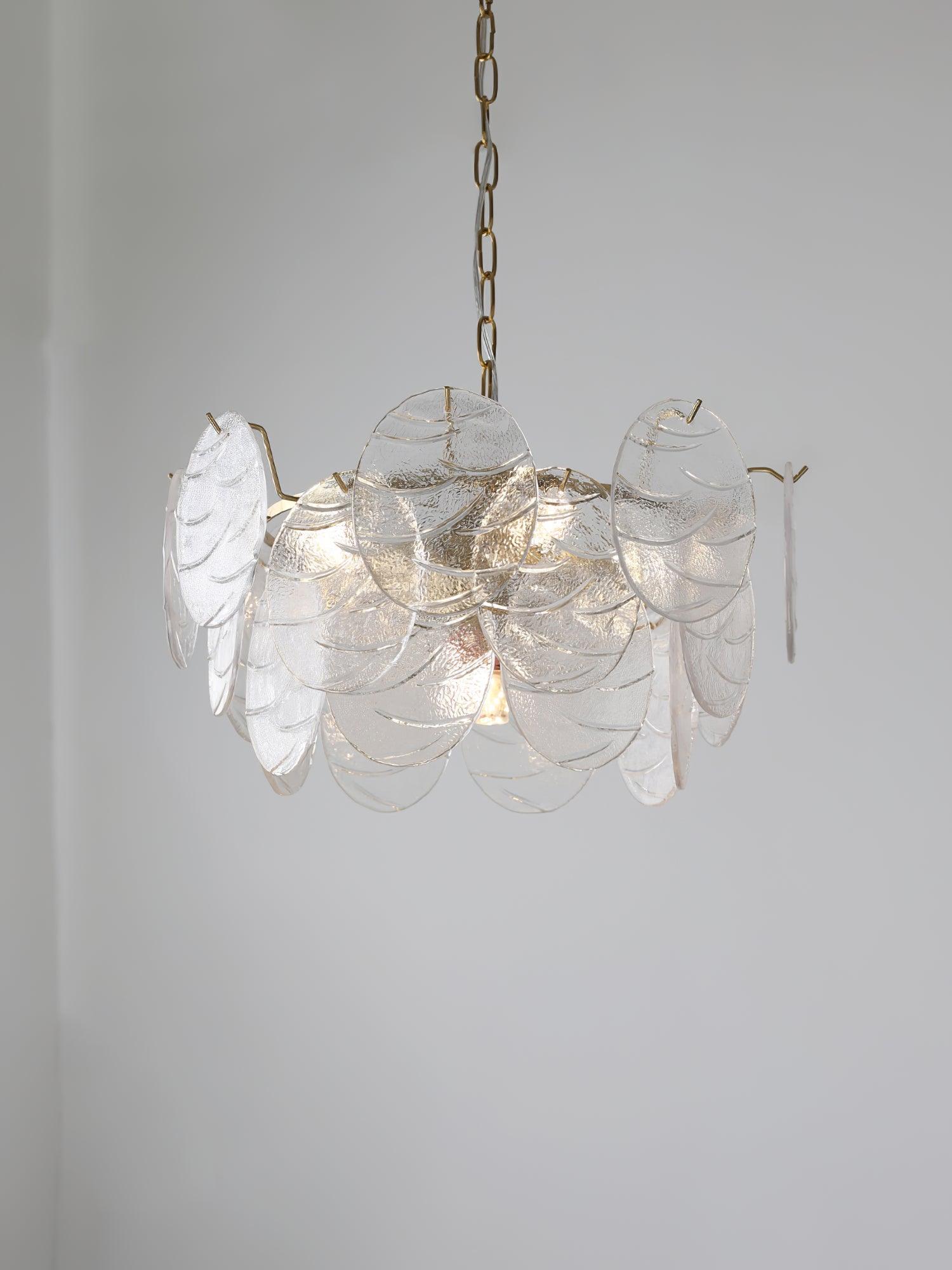 Glass Disc Chandelier - Blowlighting