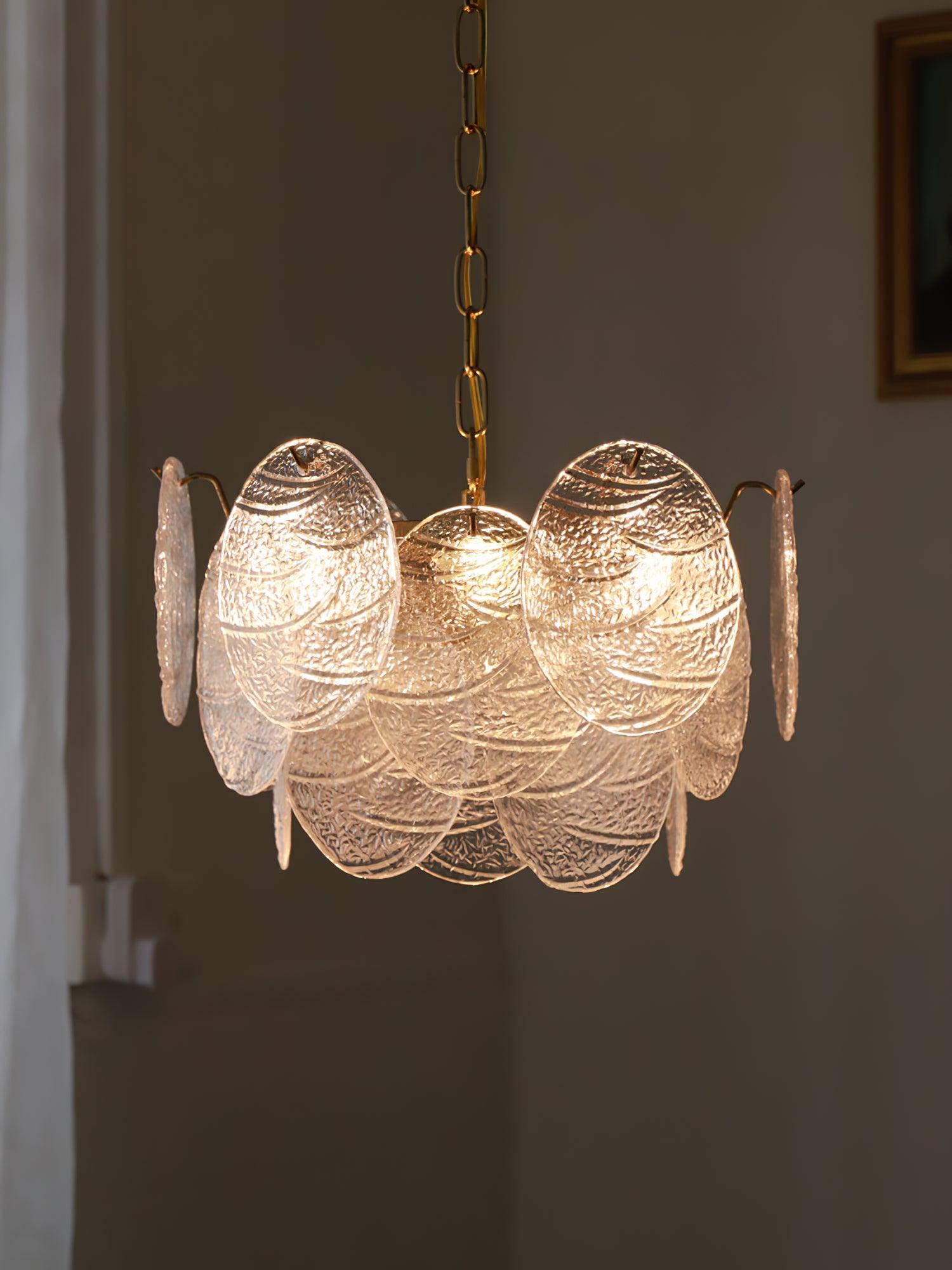 Glass Disc Chandelier - Blowlighting