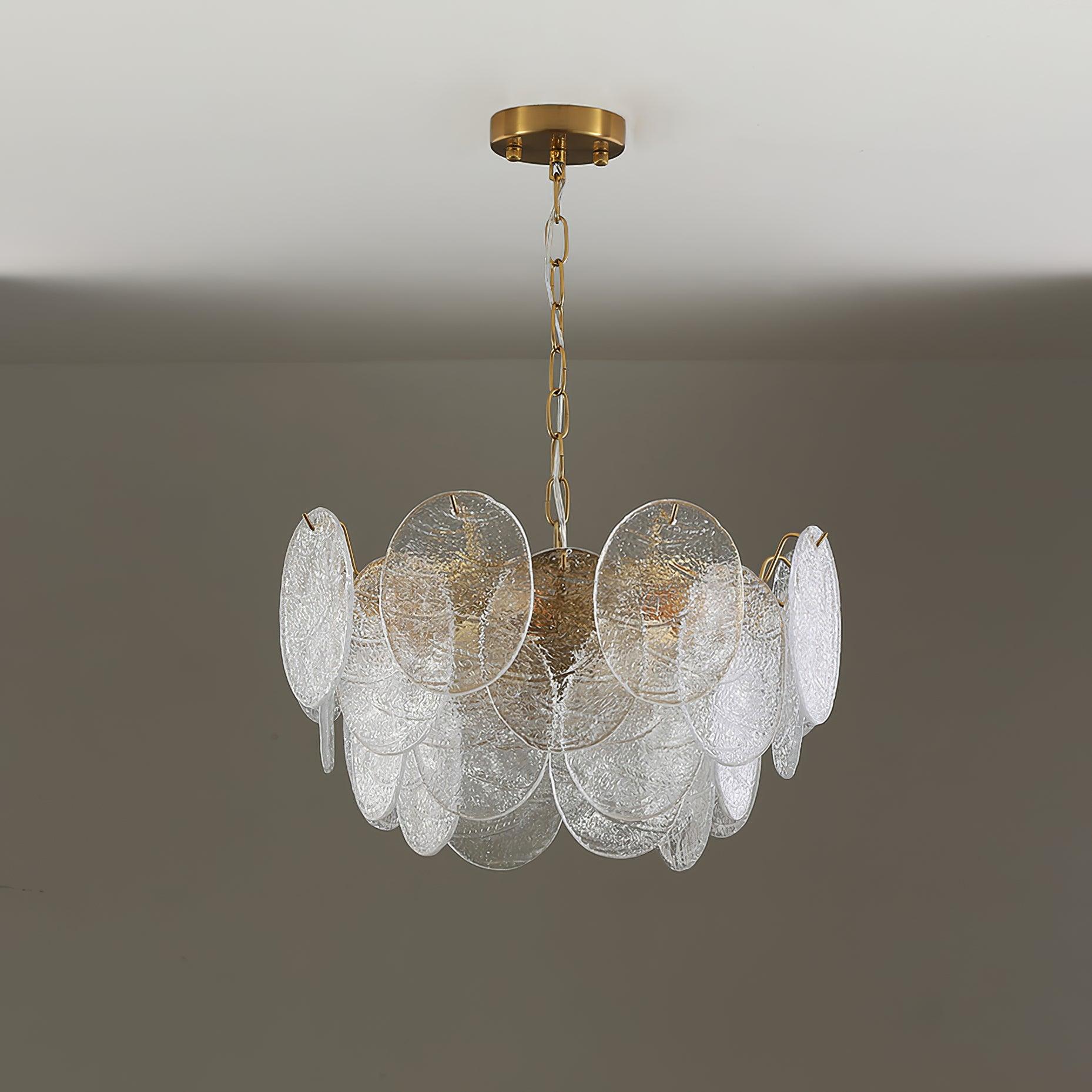 Glass Disc Chandelier - Blowlighting