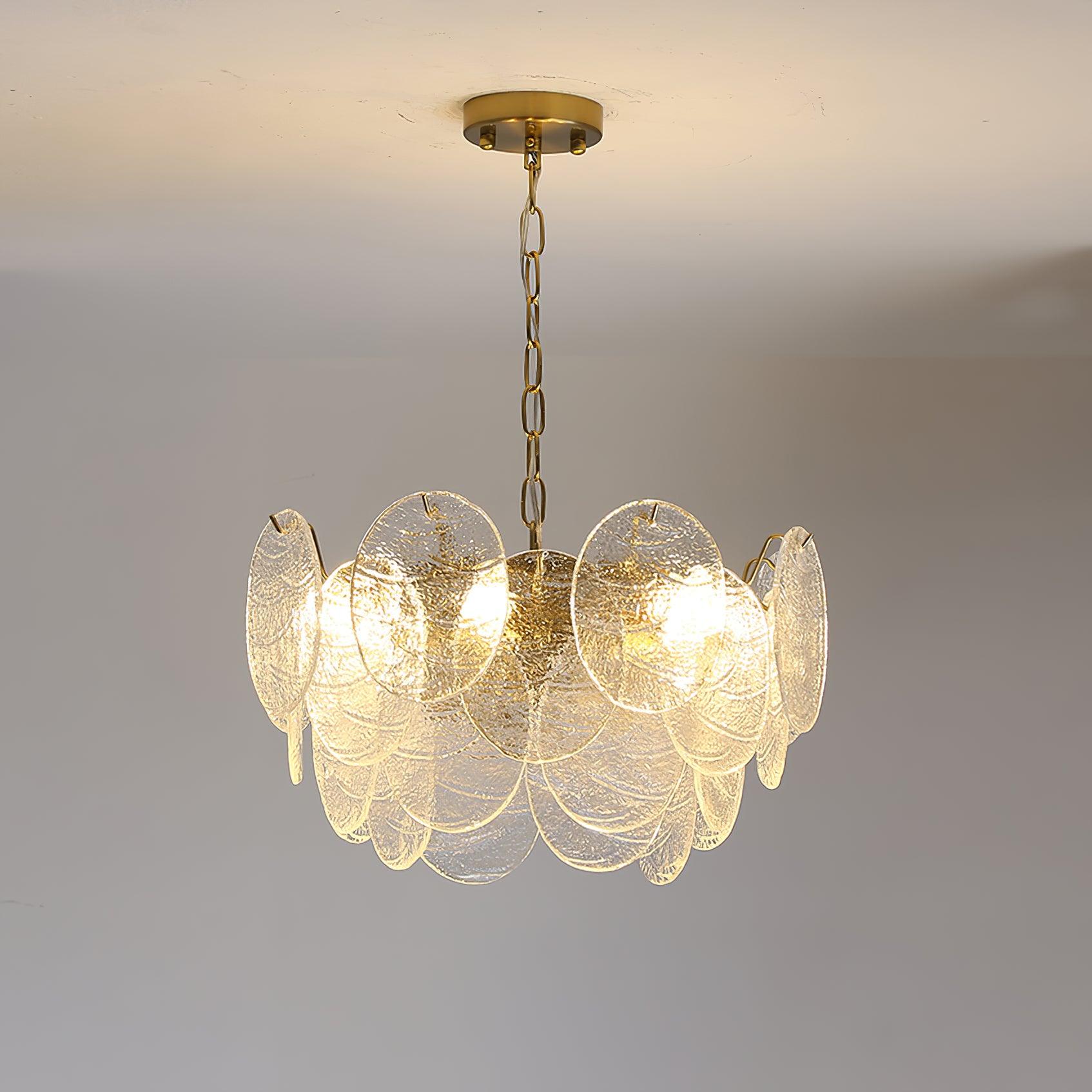 Glass Disc Chandelier - Blowlighting