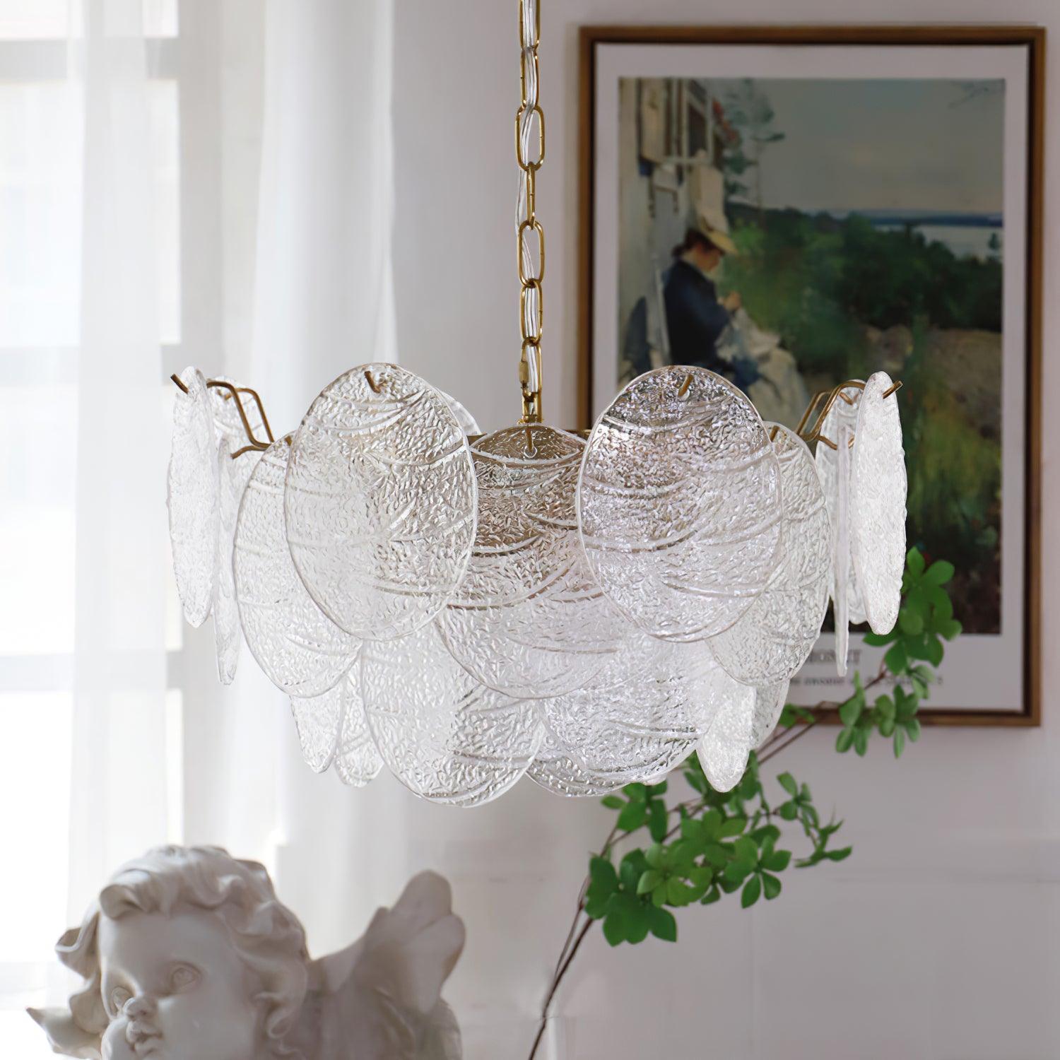 Glass Disc Chandelier - Blowlighting