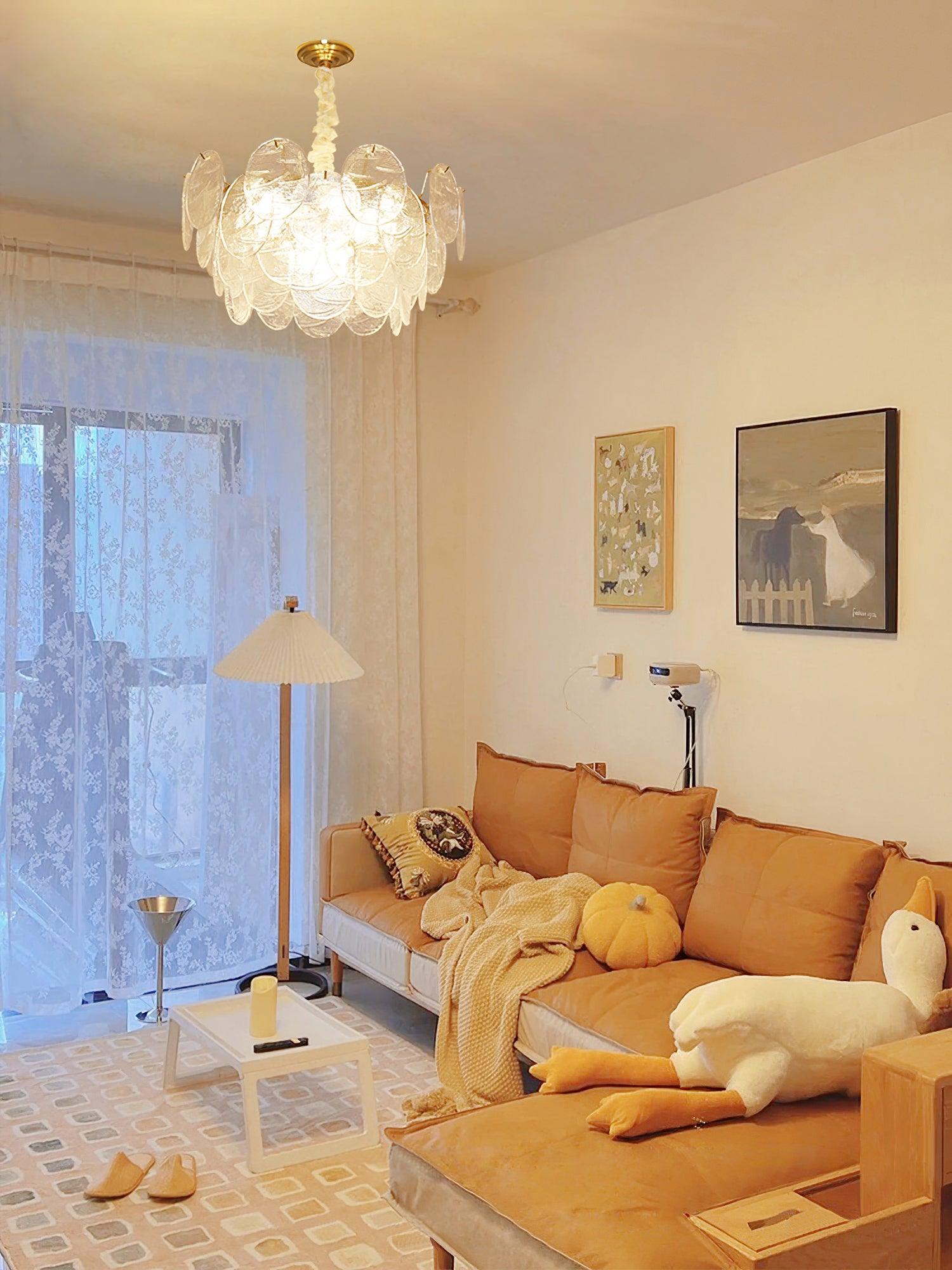 Glass Disc Chandelier - Blowlighting