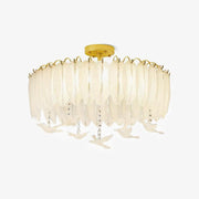 Glass Feather Ceiling Light - Blowlighting