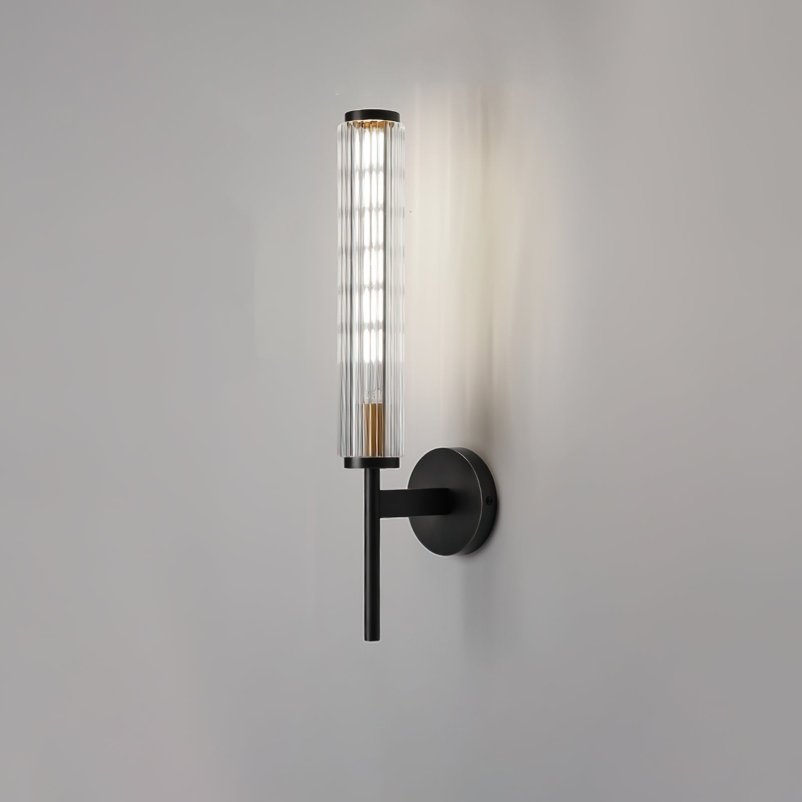 Glass Linear Brass Wall Light - Blowlighting