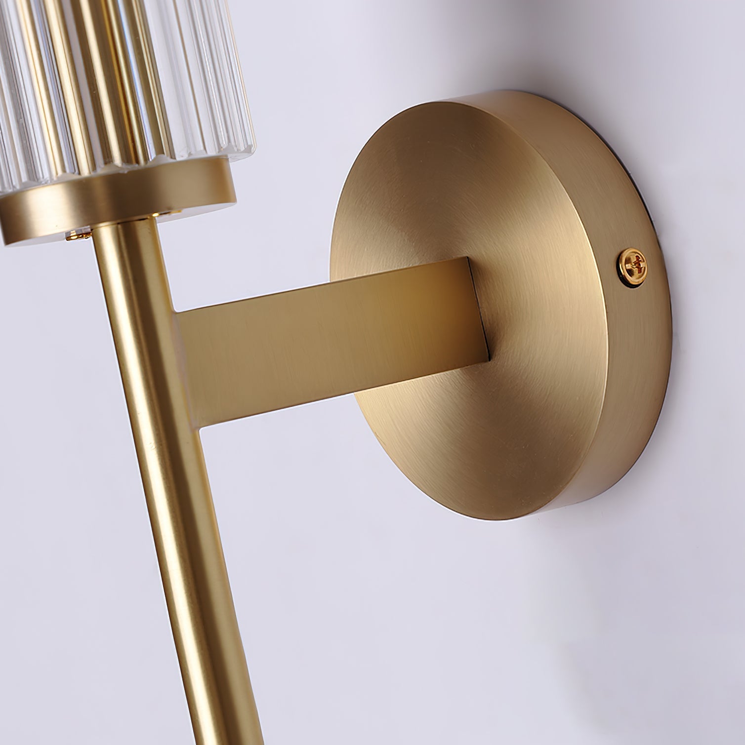 Glass Linear Brass Wall Light - Blowlighting