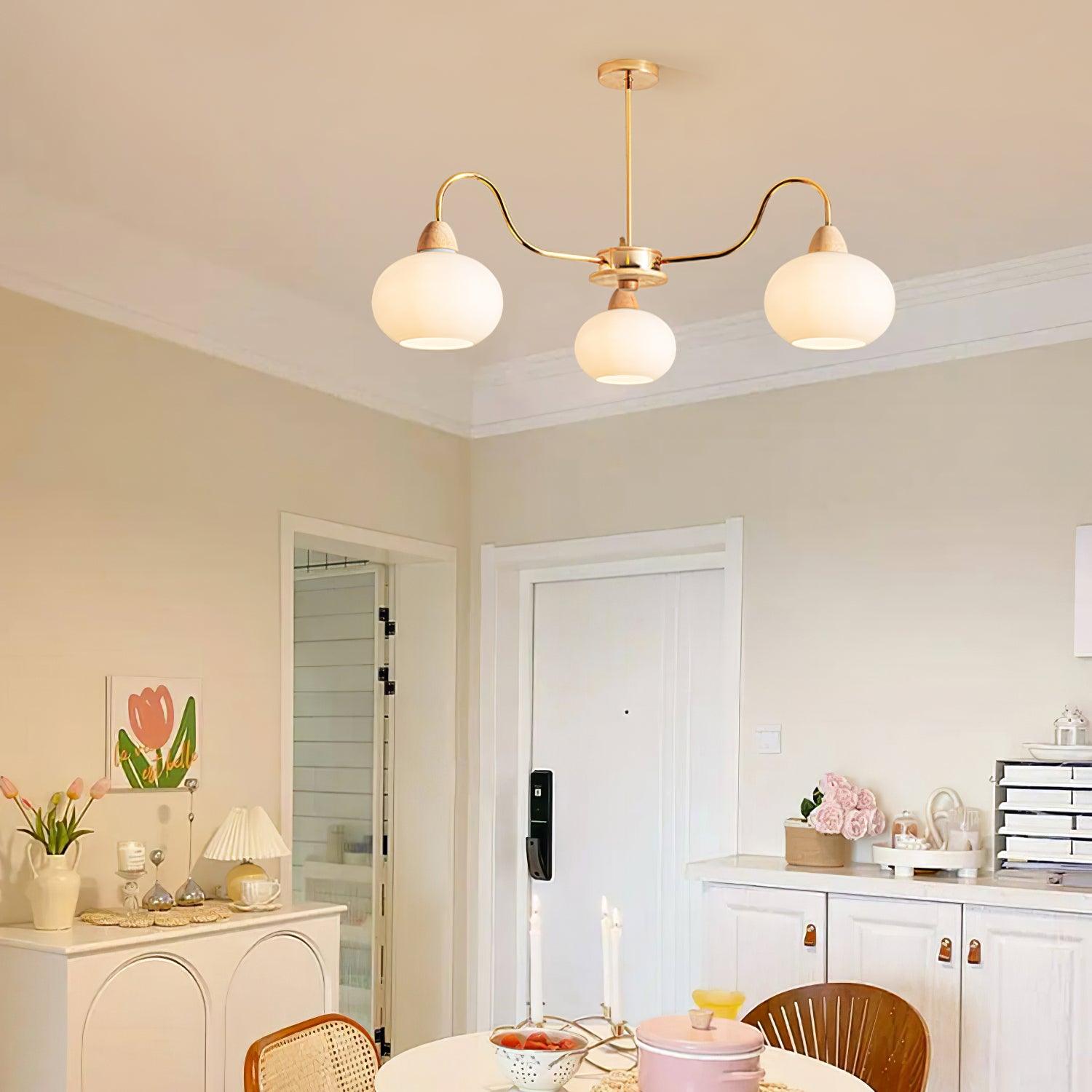 Zevena Glass Chandelier - Blowlighting