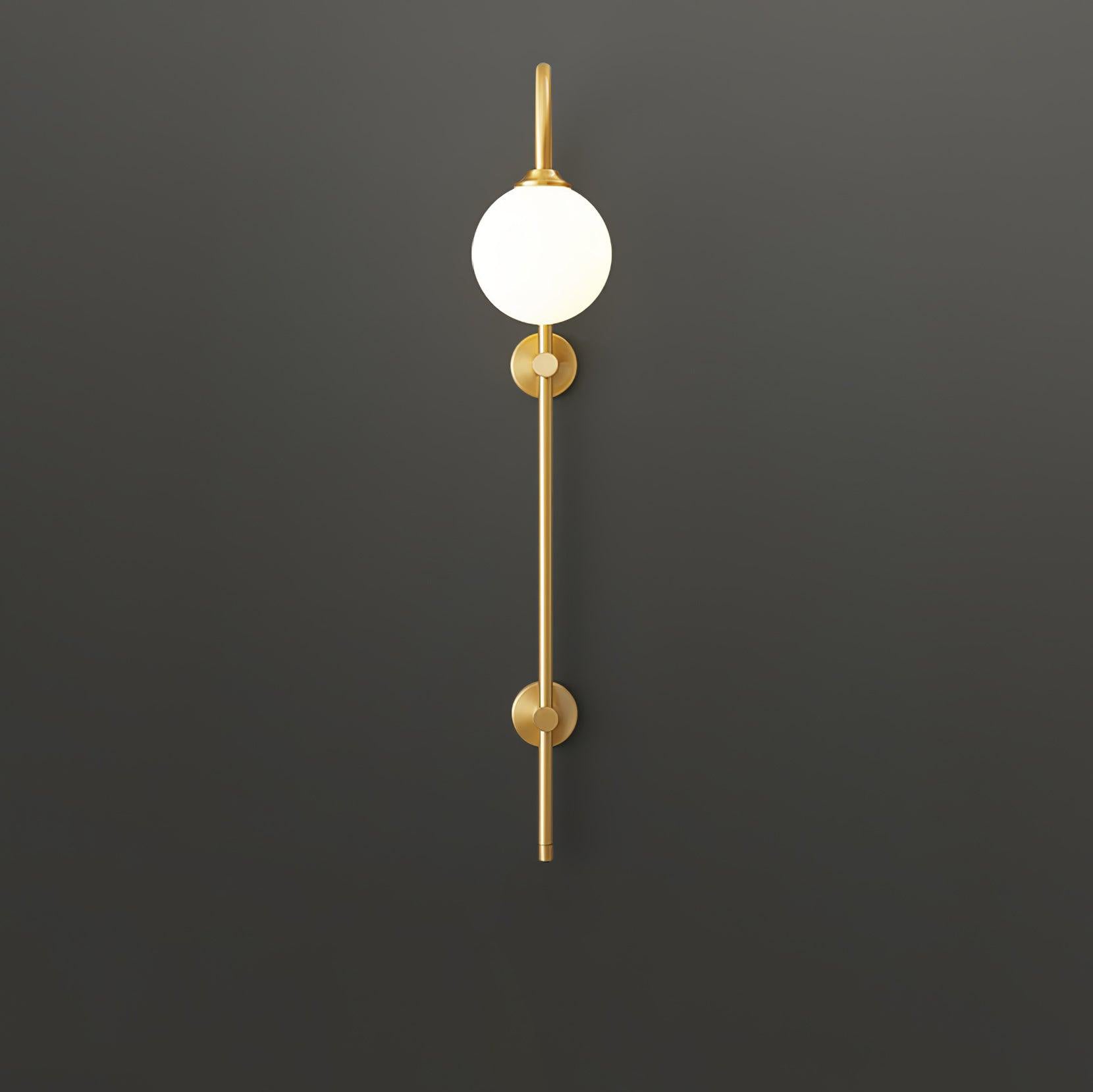 Globe Brass Wall Sconce - Blowlighting