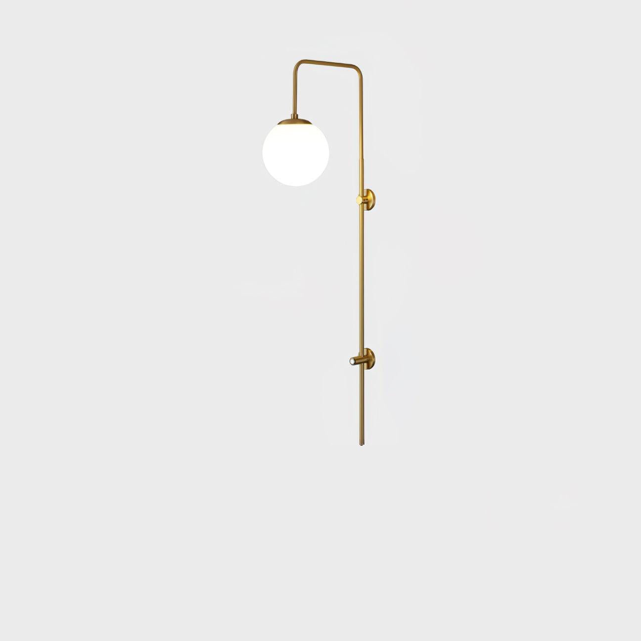 Globe Brass Wall Sconce - Blowlighting