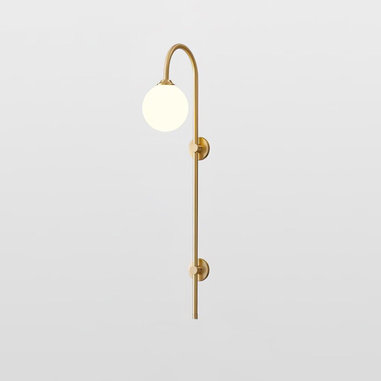 Globe Brass Wall Sconce - Blowlighting