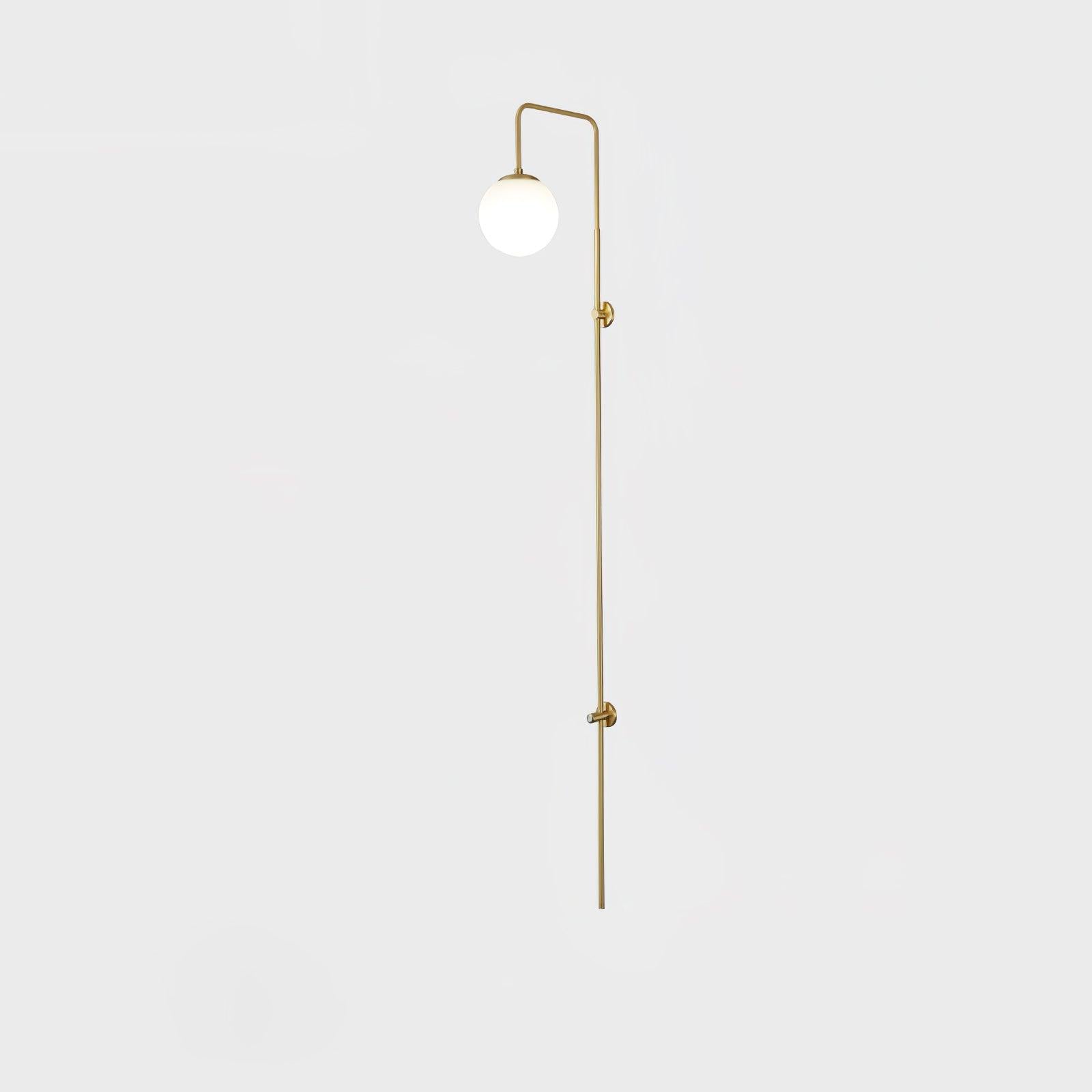 Globe Brass Wall Sconce - Blowlighting