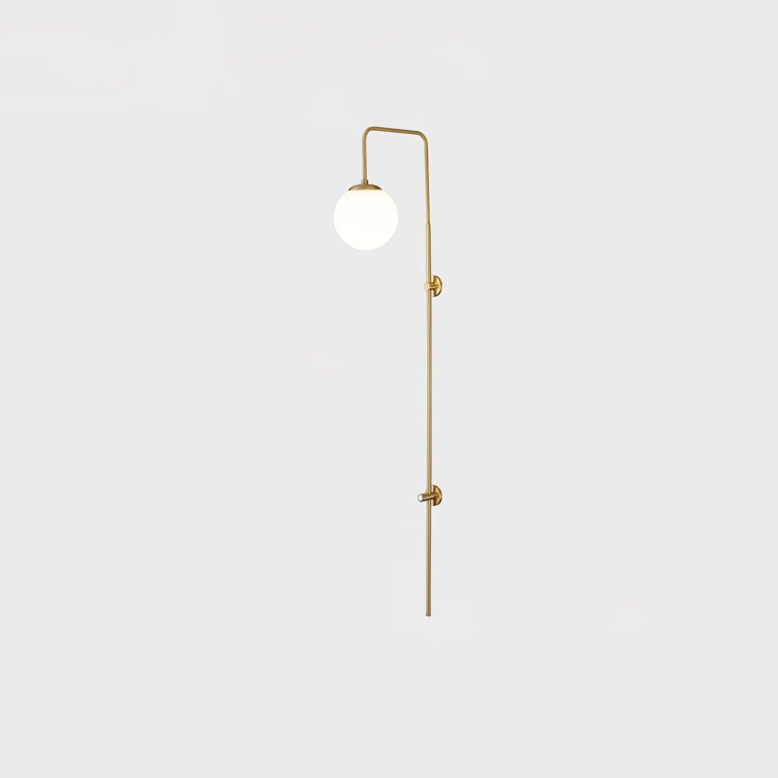 Globe Brass Wall Sconce - Blowlighting