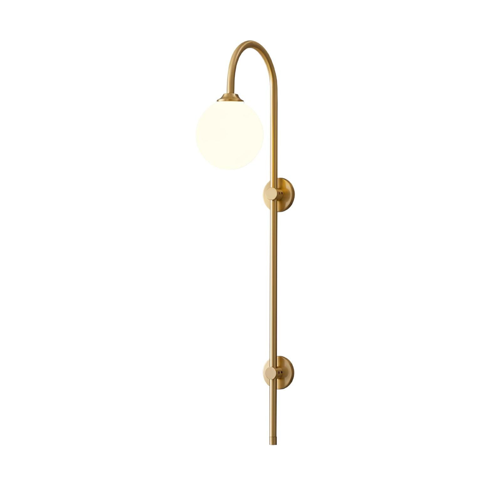 Globe Brass Wall Sconce - Blowlighting