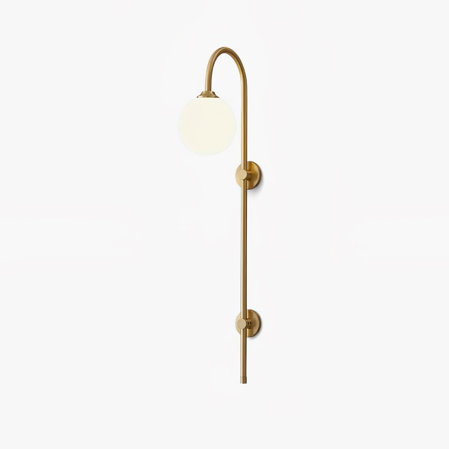 Globe Brass Wall Sconce - Blowlighting