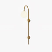 Globe Brass Wall Sconce - Blowlighting