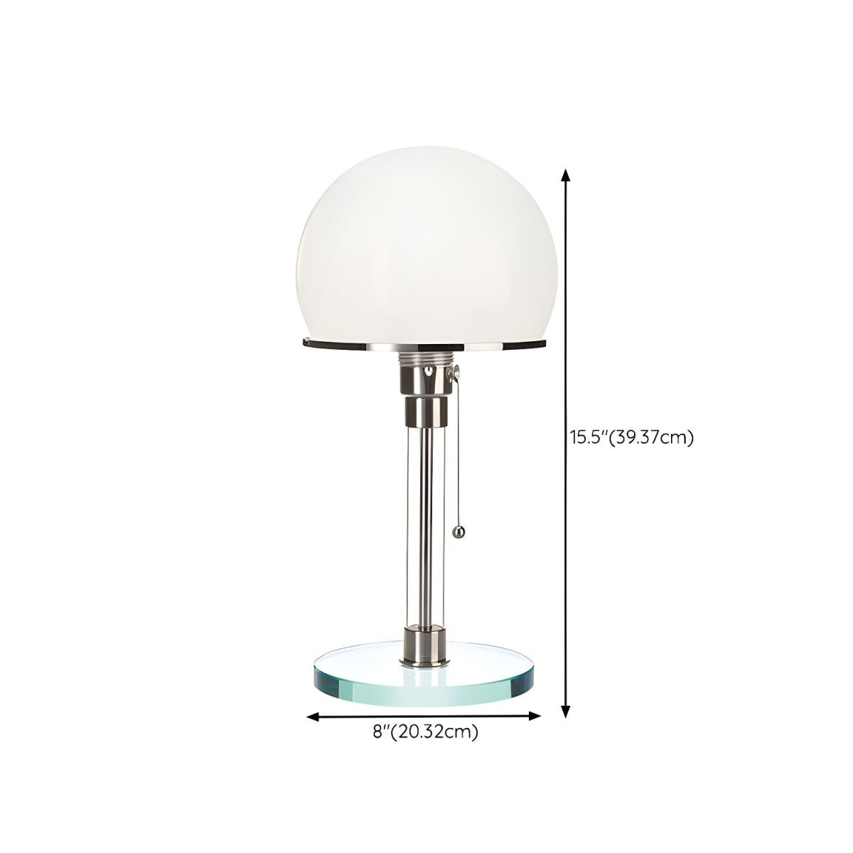 Globe Glass Table Lamp - Blowlighting
