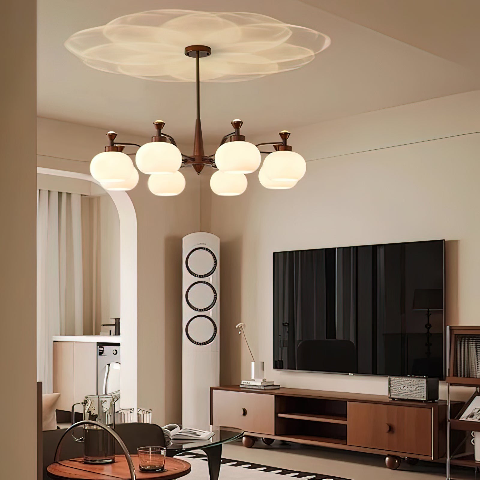 Aurora Chandelier Globe Spotlight - Blowlighting