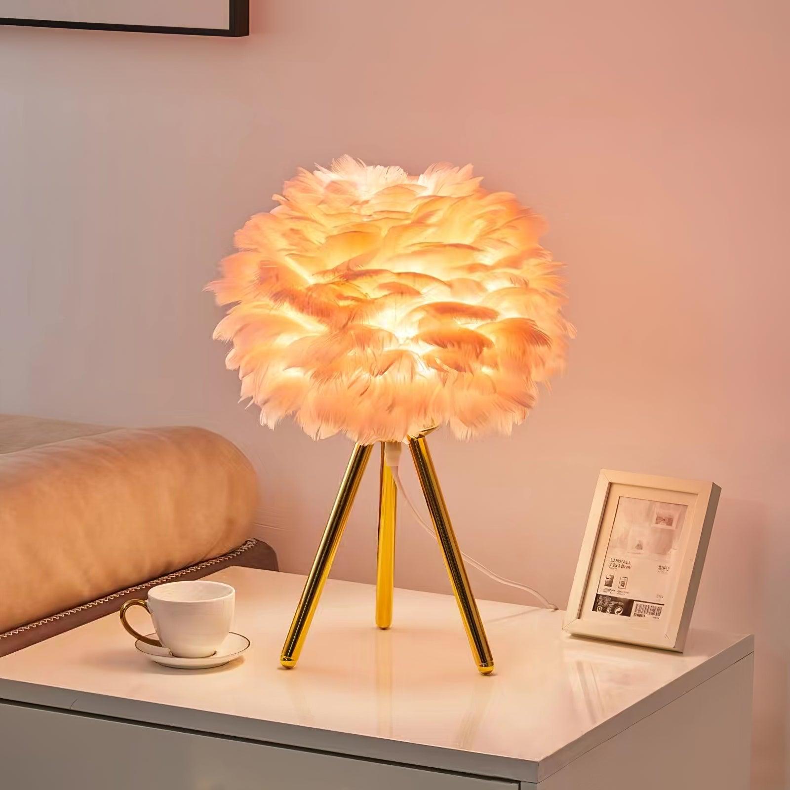 Goose Feather Table Lamp - Blowlighting