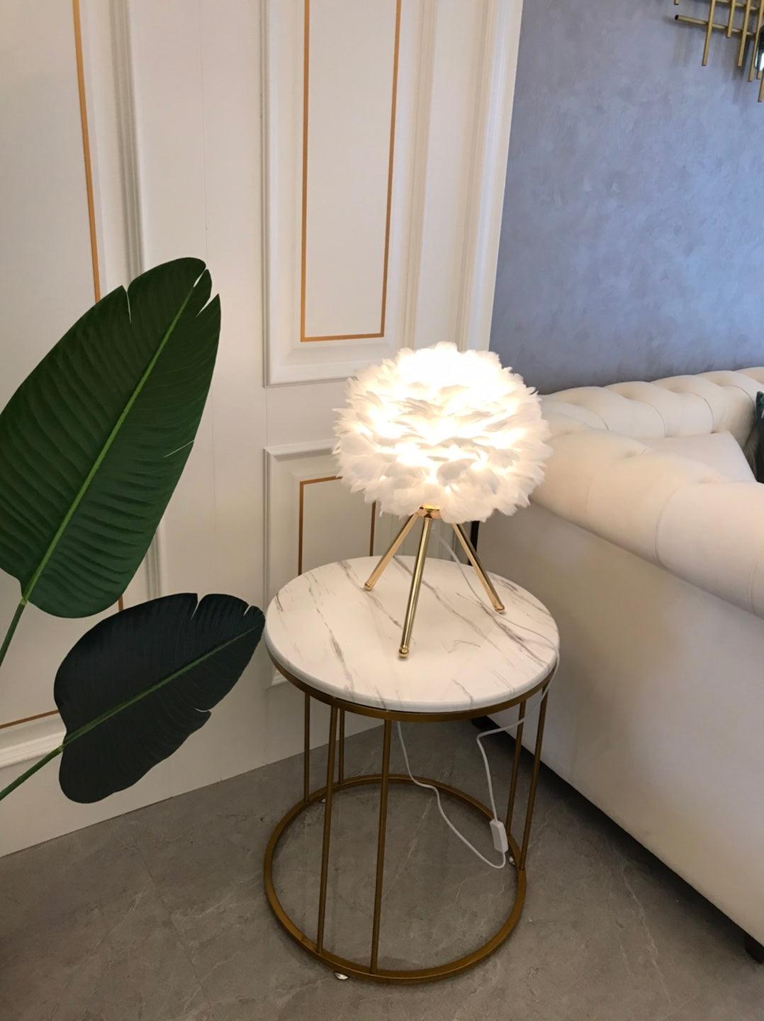 Goose Feather Table Lamp - Blowlighting