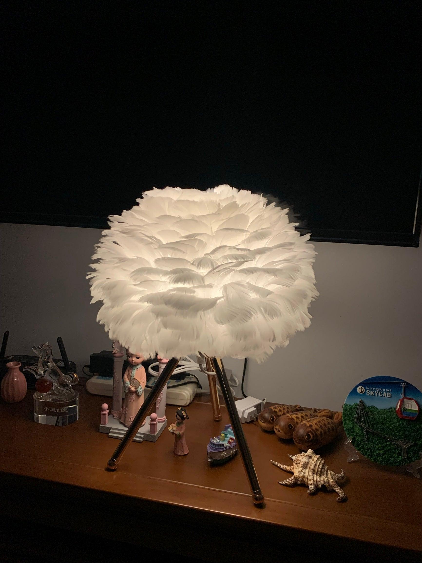 Goose Feather Table Lamp - Blowlighting