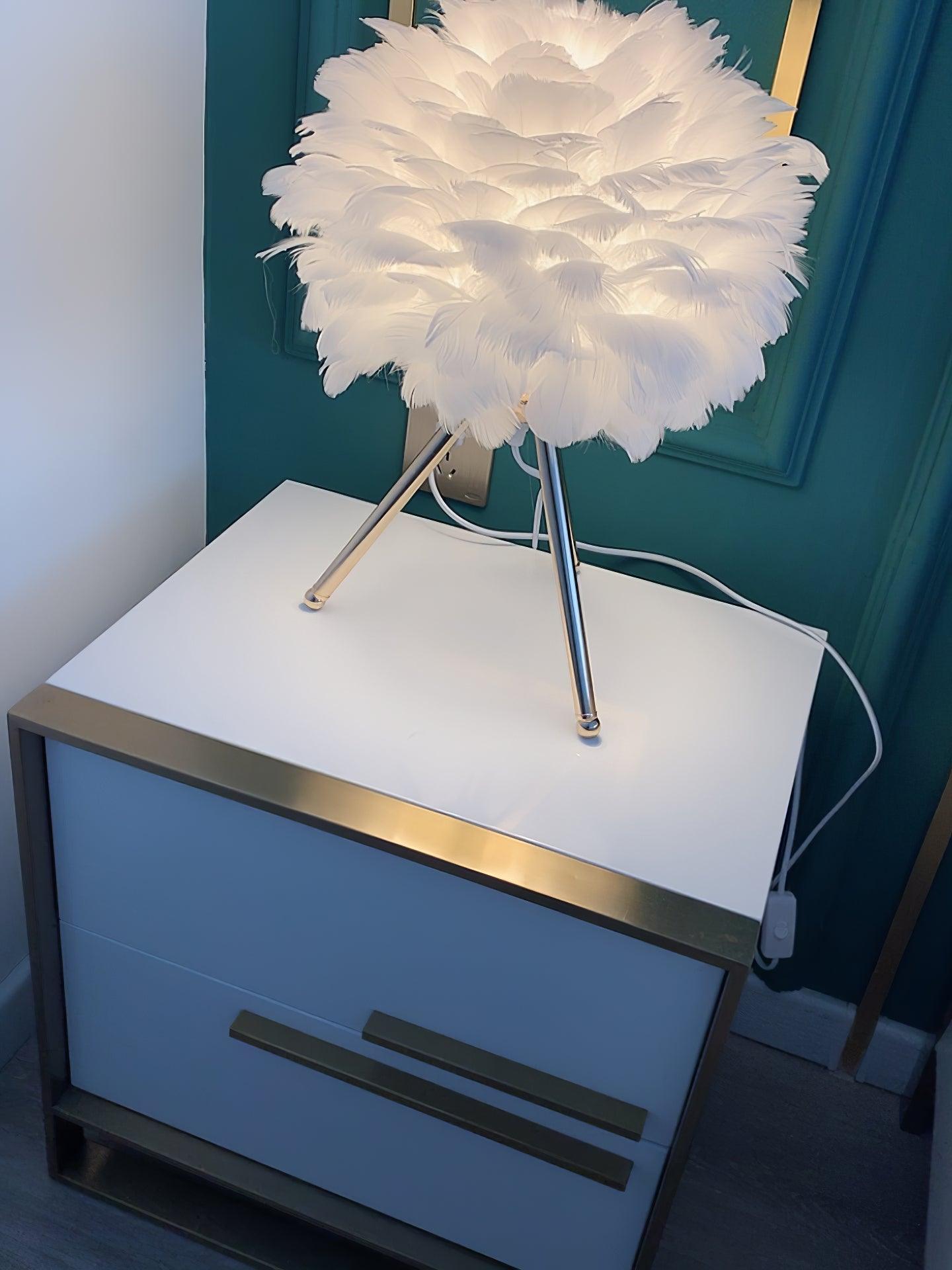 Goose Feather Table Lamp - Blowlighting