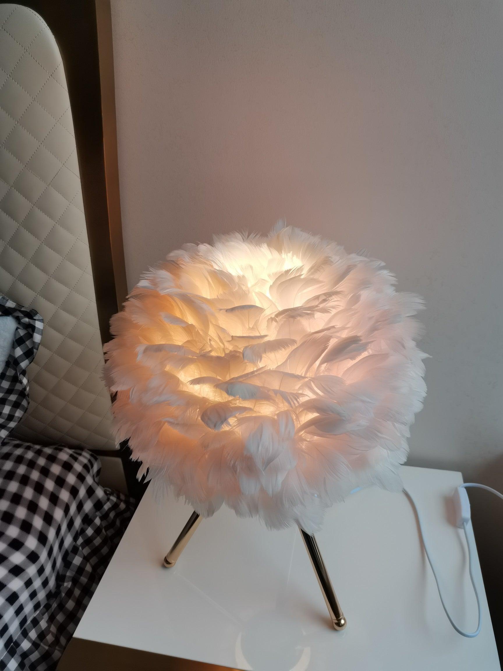 Goose Feather Table Lamp - Blowlighting