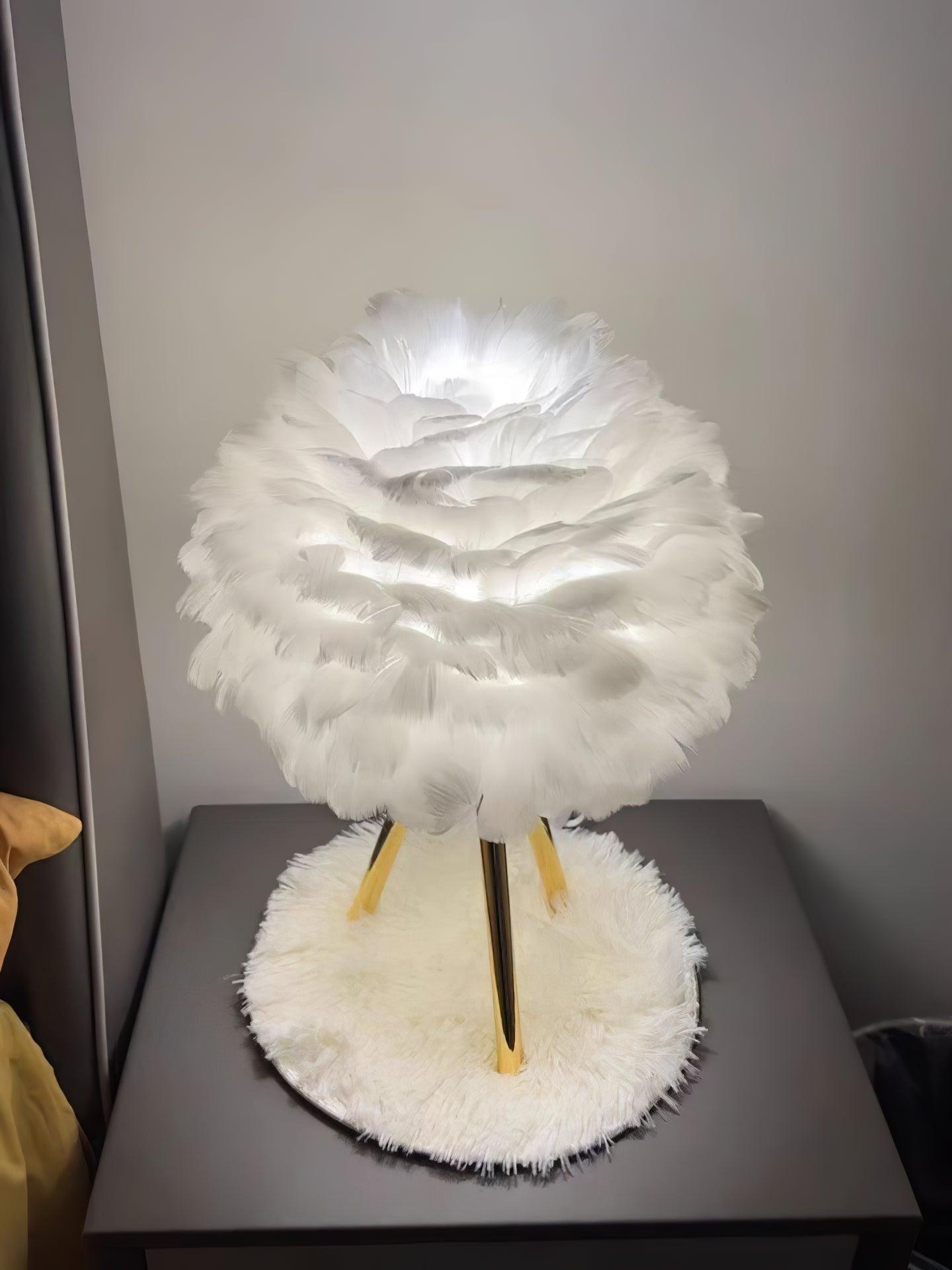 Goose Feather Table Lamp - Blowlighting