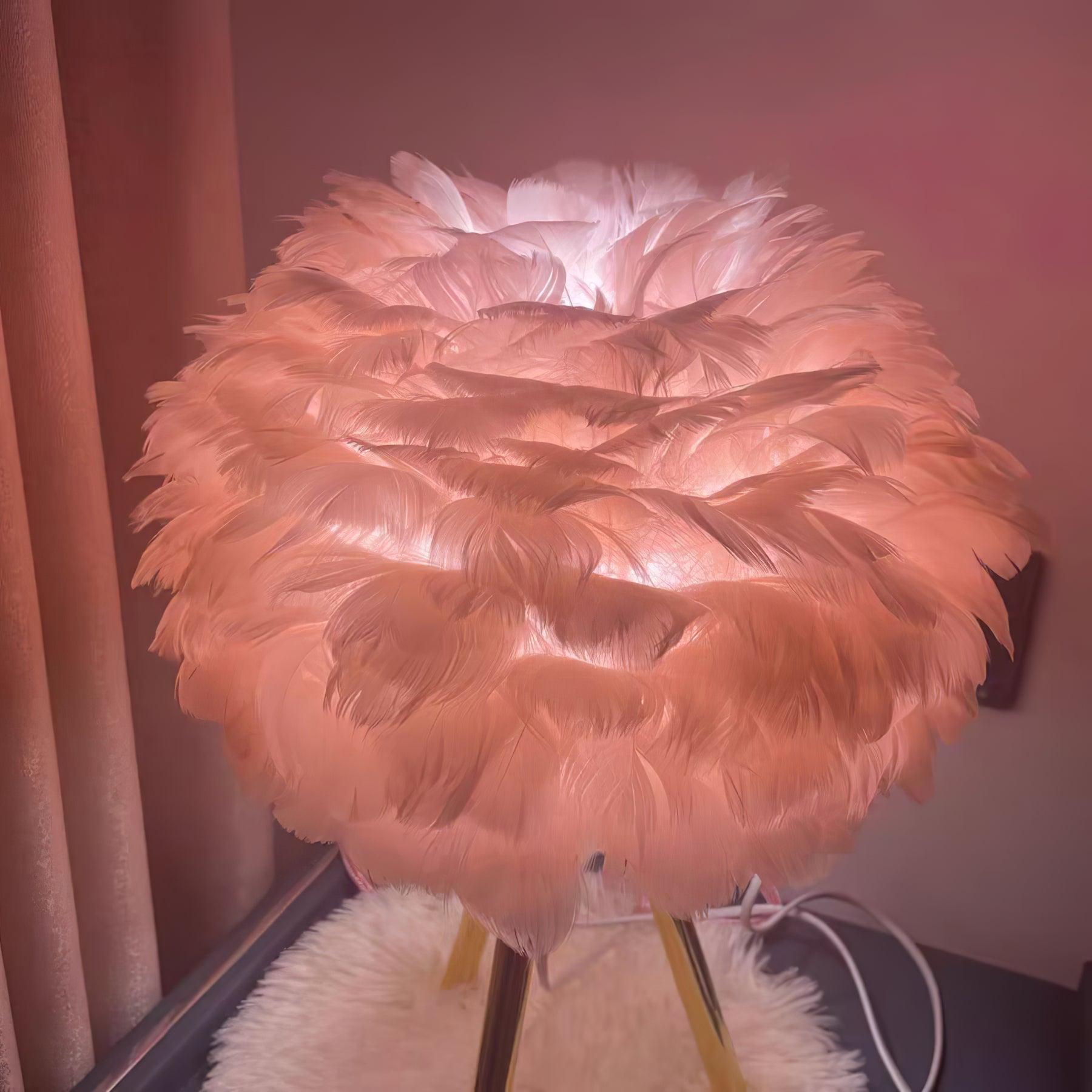 Goose Feather Table Lamp - Blowlighting