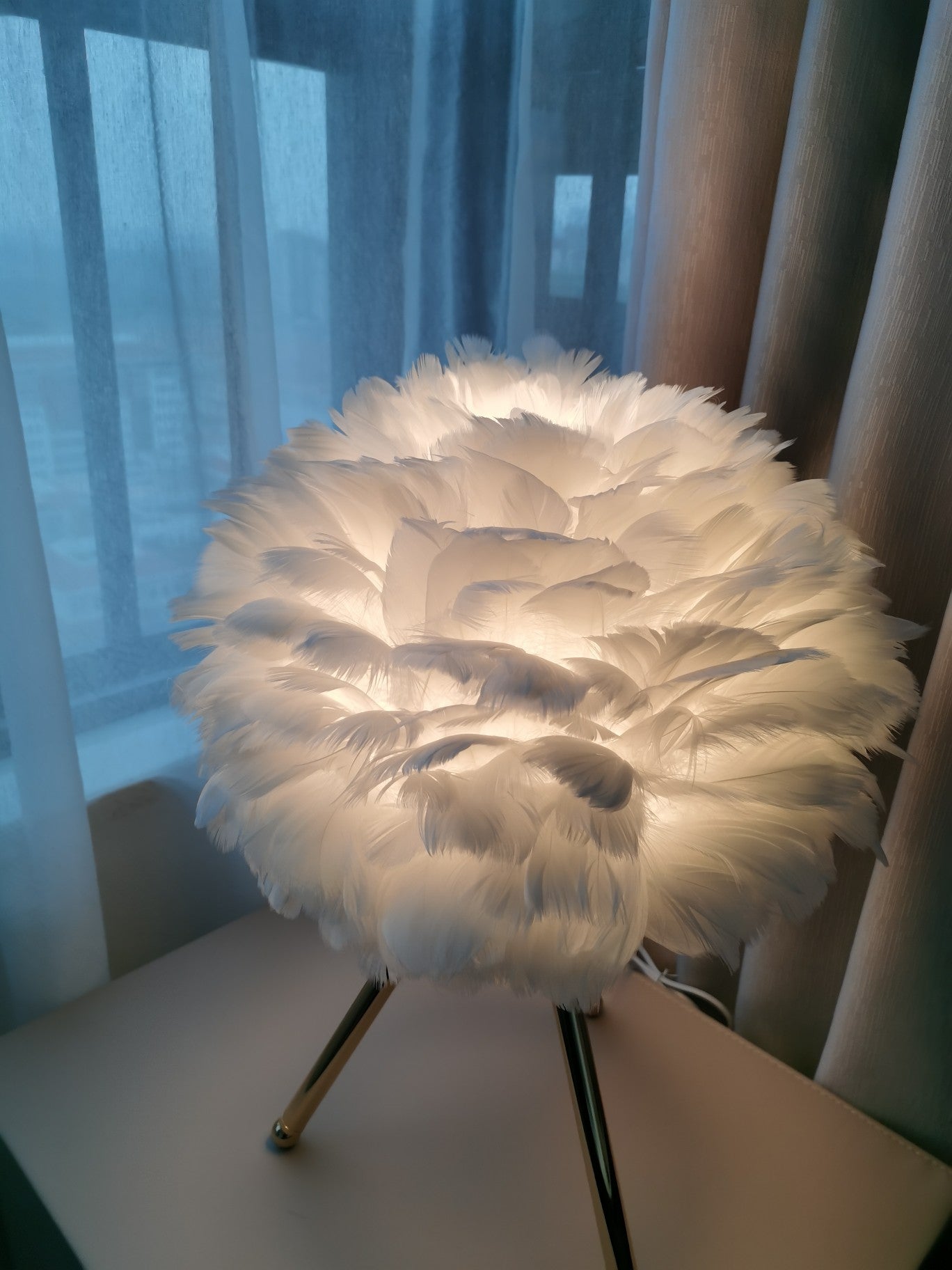 Goose Feather Table Lamp - Blowlighting